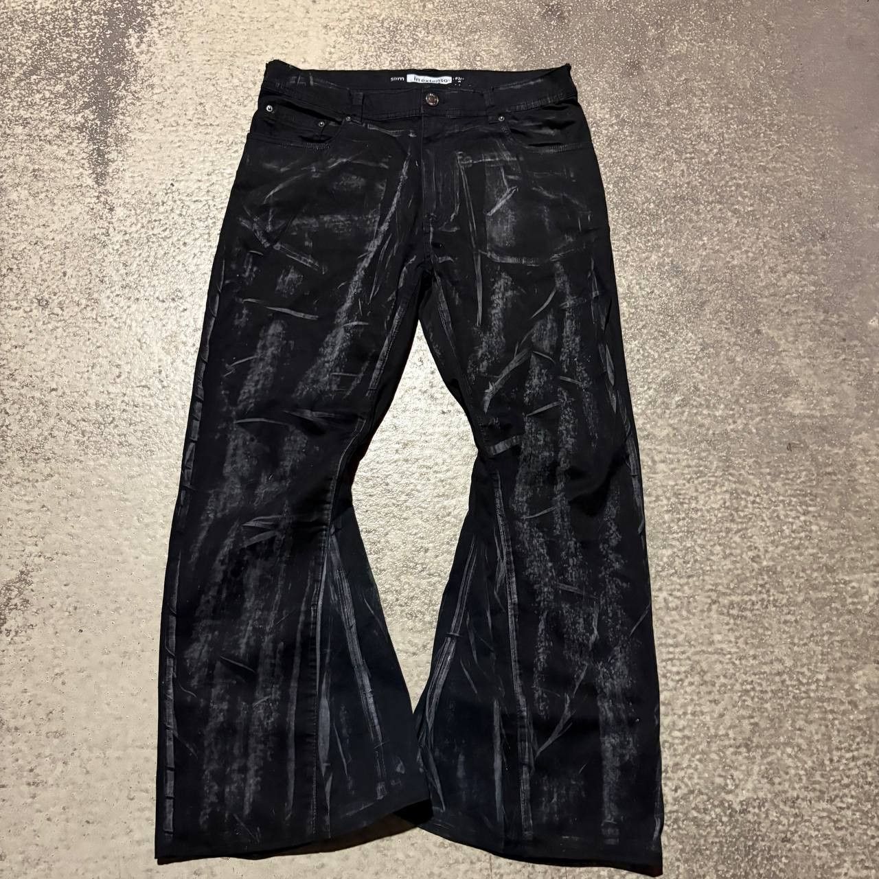 Japanese Brand Black Flare Jeans Size US 34 / EU 50 - 3 Thumbnail
