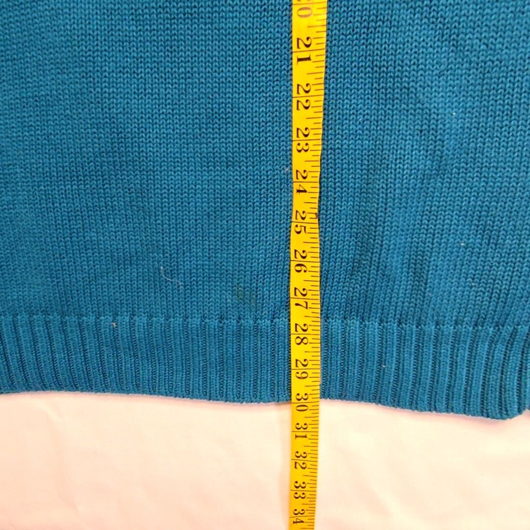Chaps Chaps Quarter 1/4 Zip Sweater Blue Pullover XL Knitwear Size US XL / EU 56 / 4 - 14 Thumbnail
