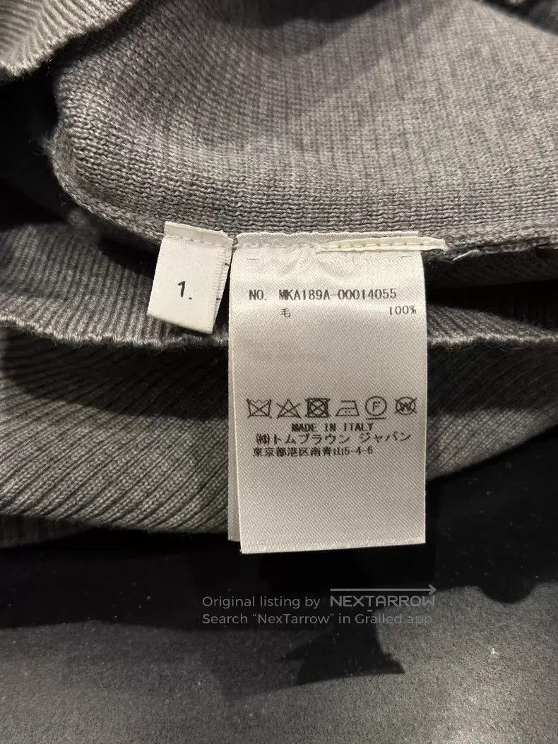 Thom Browne Thom Browne Gray sweater Size US S / EU 44-46 / 1 - 4 Thumbnail