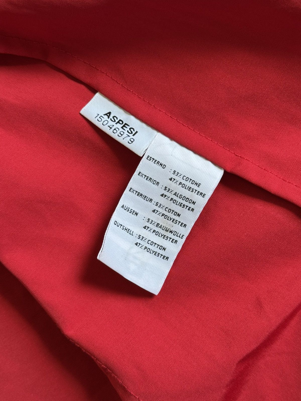 Aspesi × Designer Aspesi M button up red jacket light coat Size M / US 6-8 / IT 42-44 - 9 Thumbnail