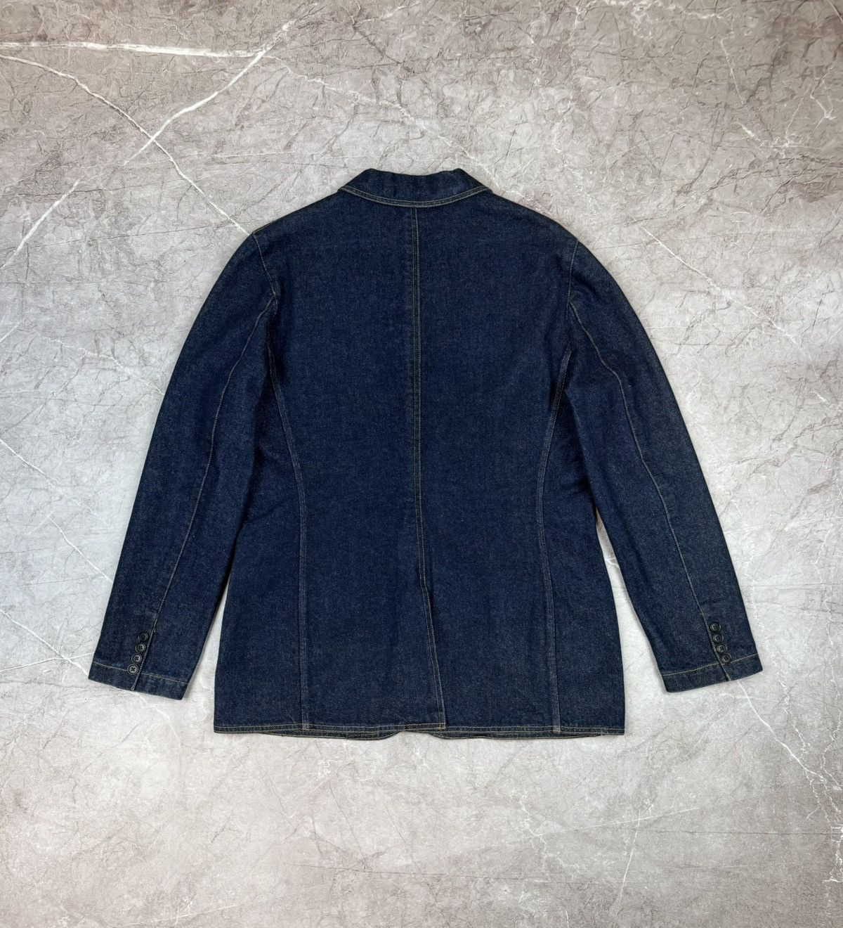 Polo Ralph Lauren Ralph Lauren Denim Blazer Dark Wash Vintage Workwear Style Size M / US 6-8 / IT 42-44 - 6 Thumbnail