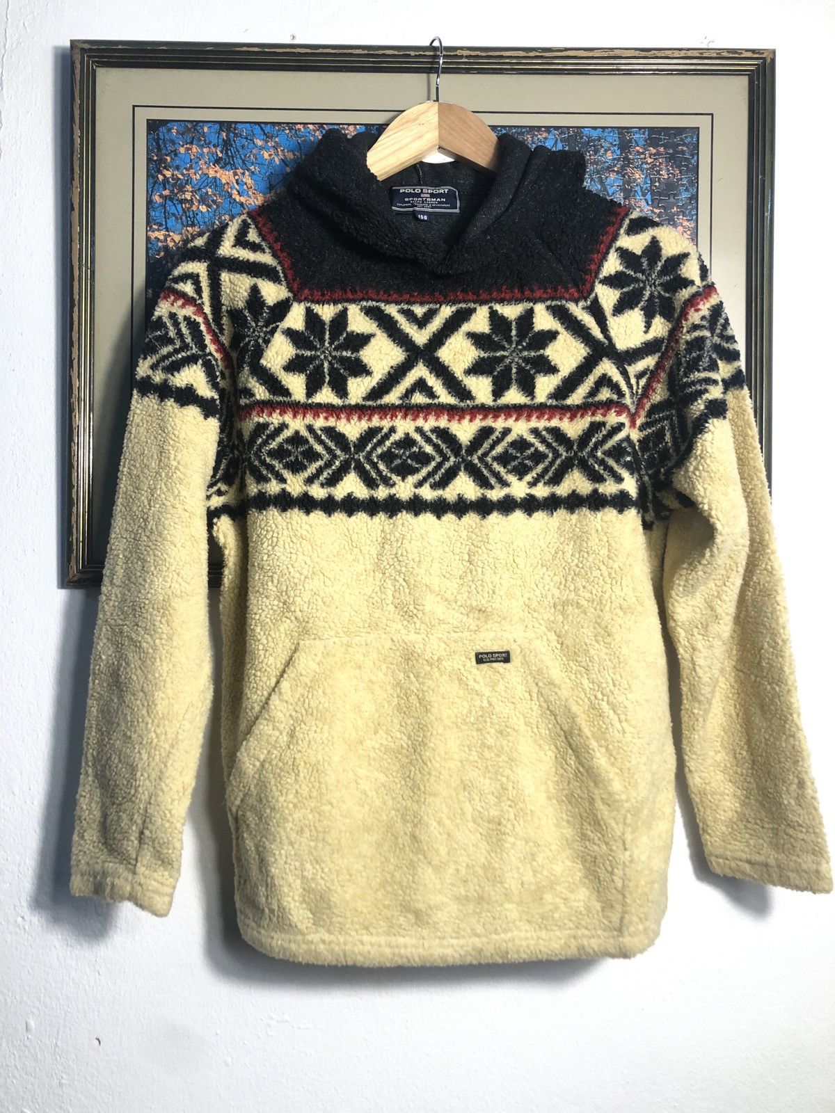 Polo Ralph Lauren × Vintage Vintage Polo Ralph Lauren SPORT Fleece Hoddie Size US M / EU 48-50 / 2 - 1 Thumbnail