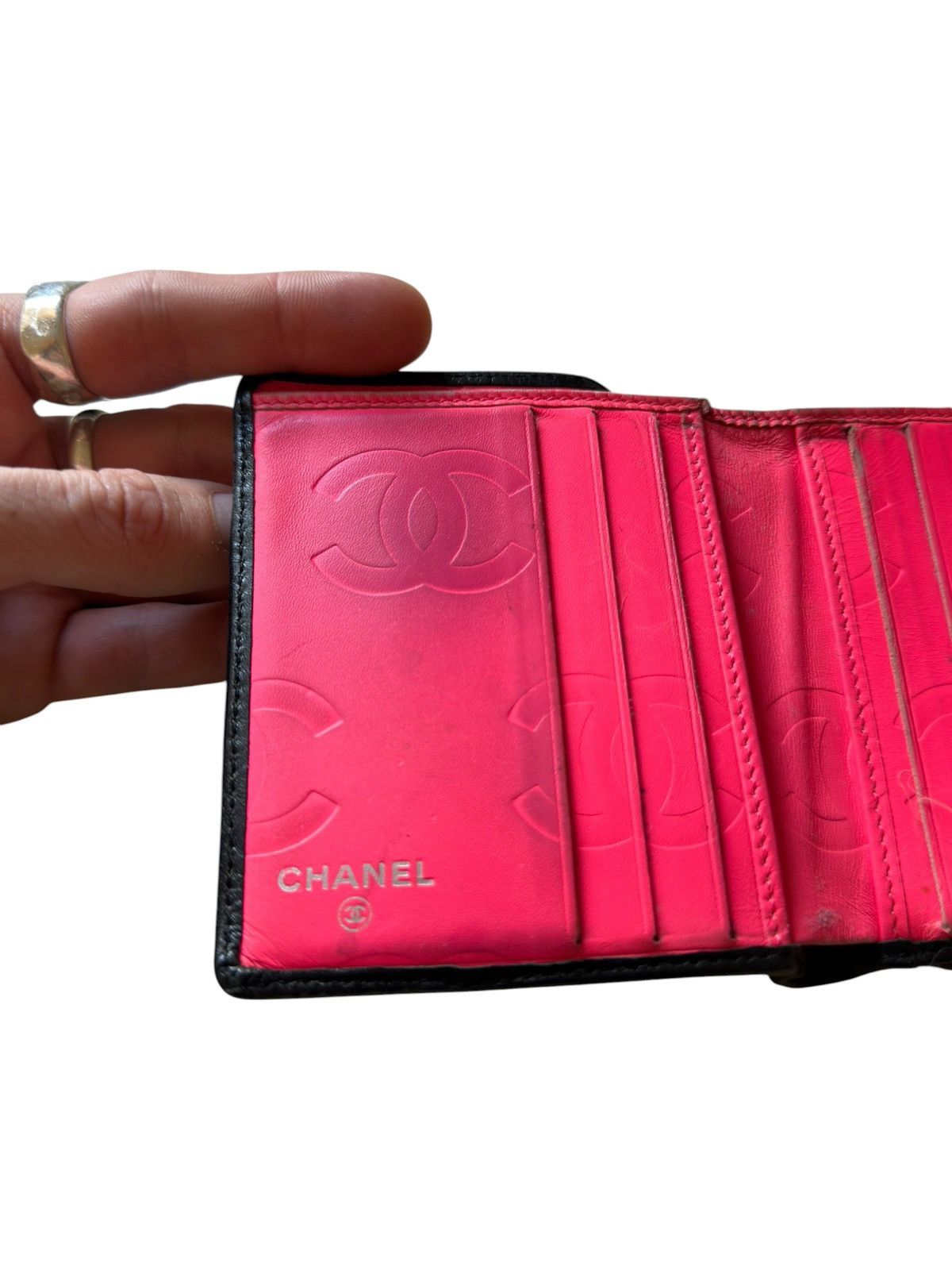 Chanel Chanel quilted lamb leather CC logo compact wallet Size ONE SIZE - 5 Thumbnail