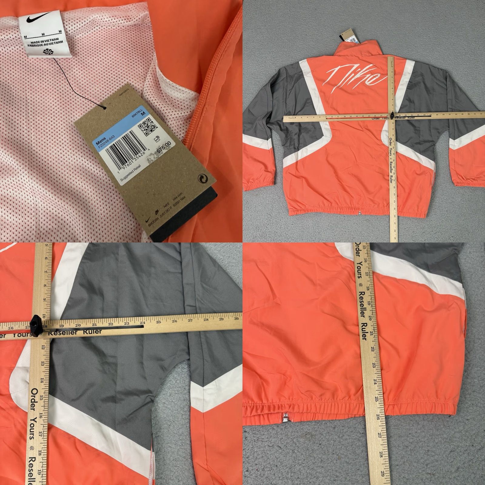 Nike Nike Icon Jacket Mens M Orange Dri-Fit Woven Basketball Zip Up New Graphic Size US M / EU 48-50 / 2 - 8 Thumbnail