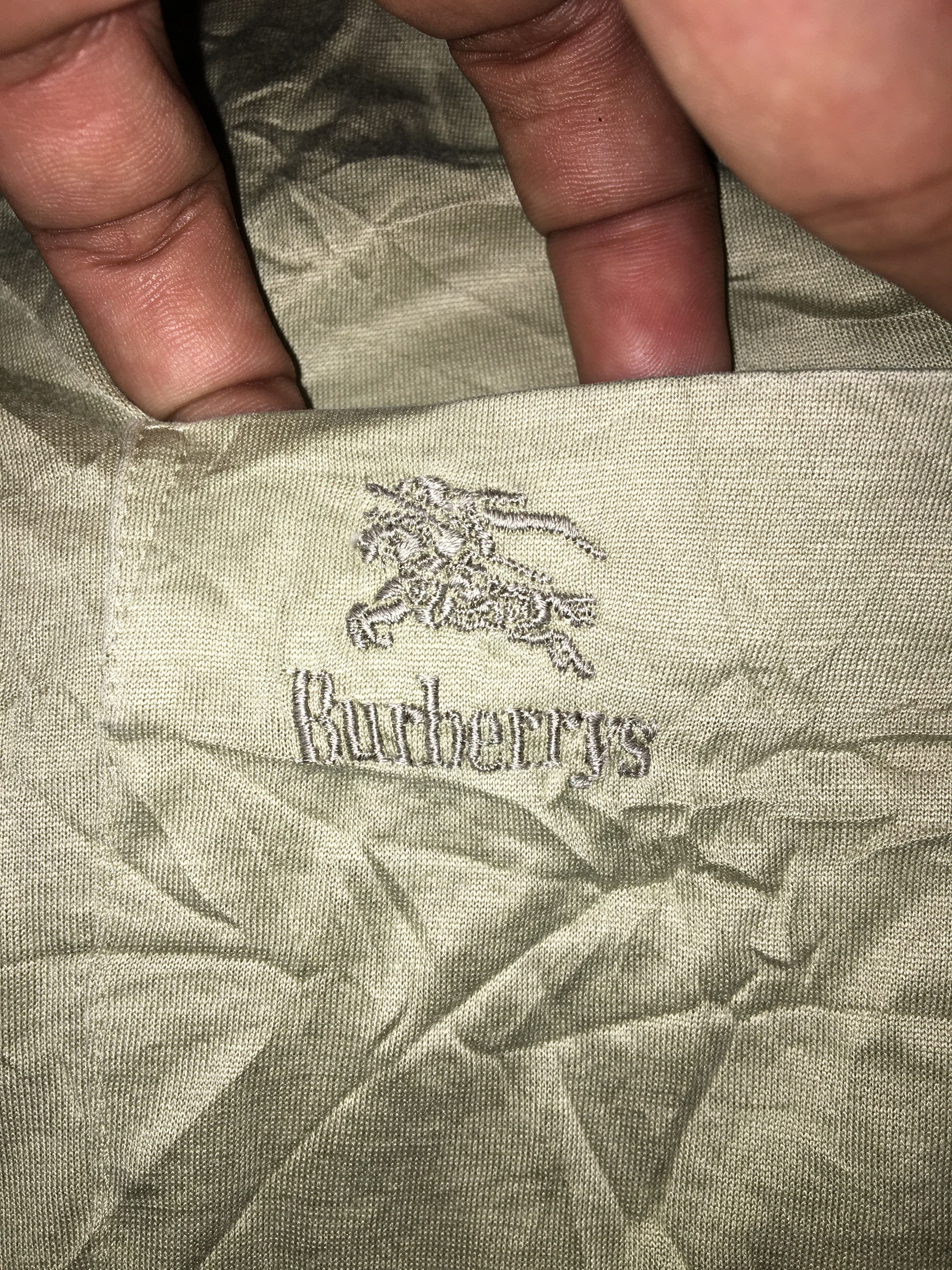 Burberry VINTAGE BURBERRYS LONG SLEEVE POLO SHIRT Size US L / EU 52-54 / 3 - 3 Thumbnail