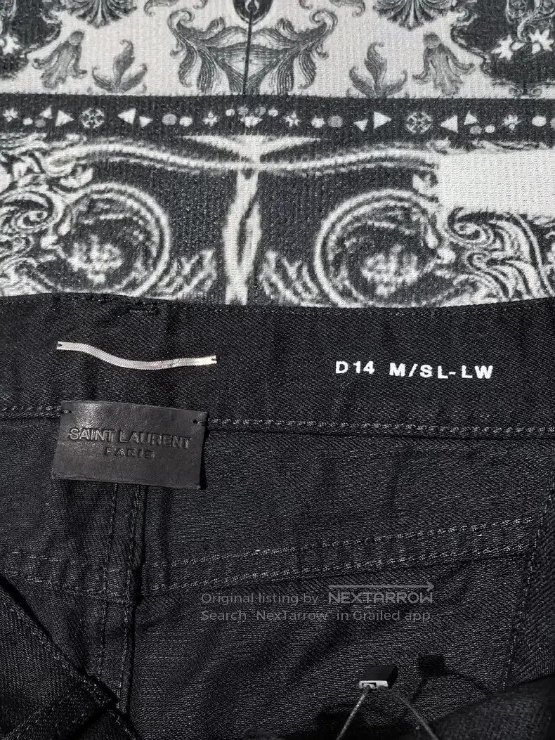 Saint Laurent Paris Saint Laurent Paris Solid color slim-fit denim pants i Size US 29 - 4 Thumbnail