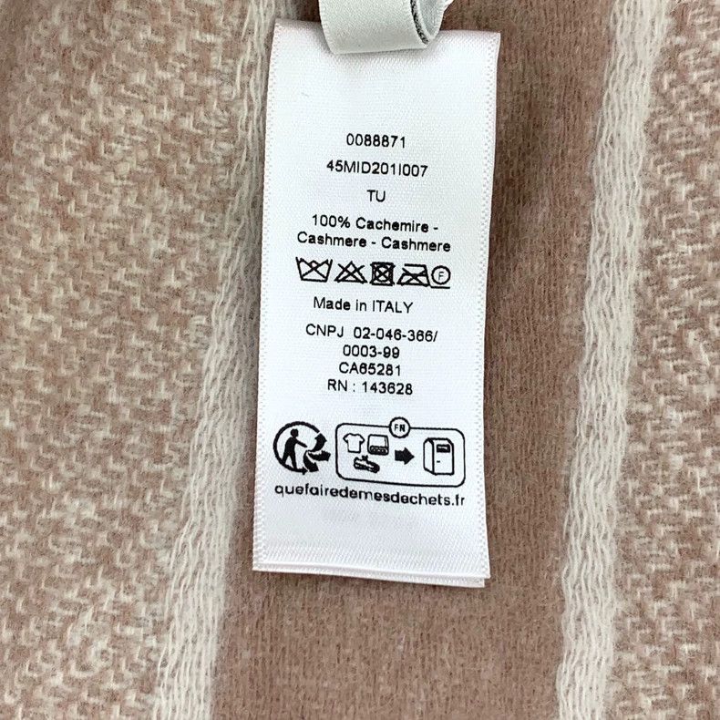 Dior Dior Color-matched logo letters full-printed cashmere tass Size ONE SIZE - 9 Thumbnail