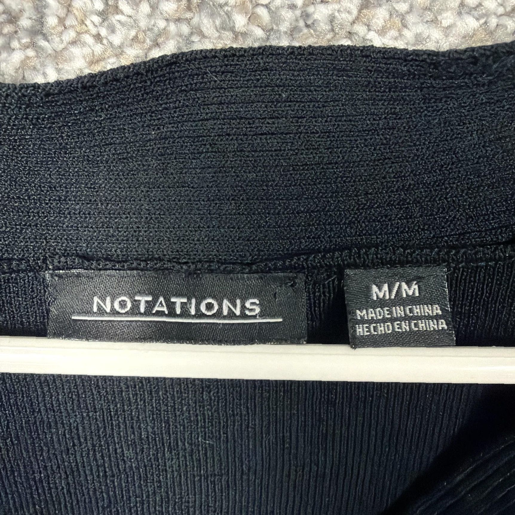 Vintage VINTAGE Notations Sweater Shirt Women M Black Solid Knit V-Neck Short Sleeve Lightweight Stretch Office Casual 90s Grunge Romantic Size M / US 6-8 / IT 42-44 - 4 Thumbnail