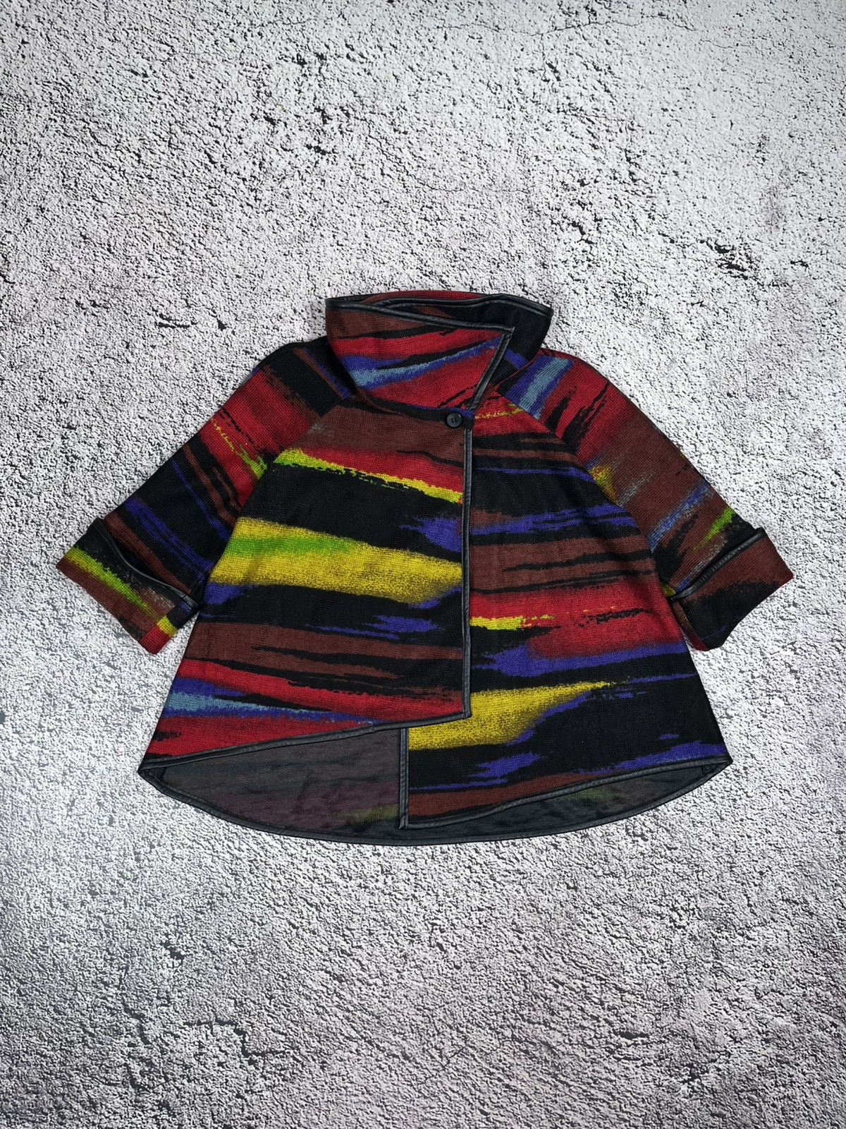 Joseph Ribkoff Vintage Joseph Ribkoff Rainbow Jacket Poncho Coat Luxury Size M / US 6-8 / IT 42-44 - 1 Thumbnail