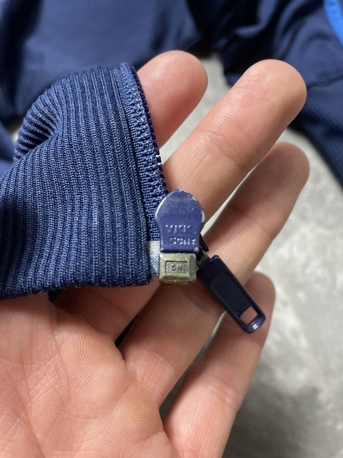 Adidas Vintage Adidas Track Jacket 00s Balenciaga Style. Y2K blue Size US L / EU 52-54 / 3 - 5 Thumbnail