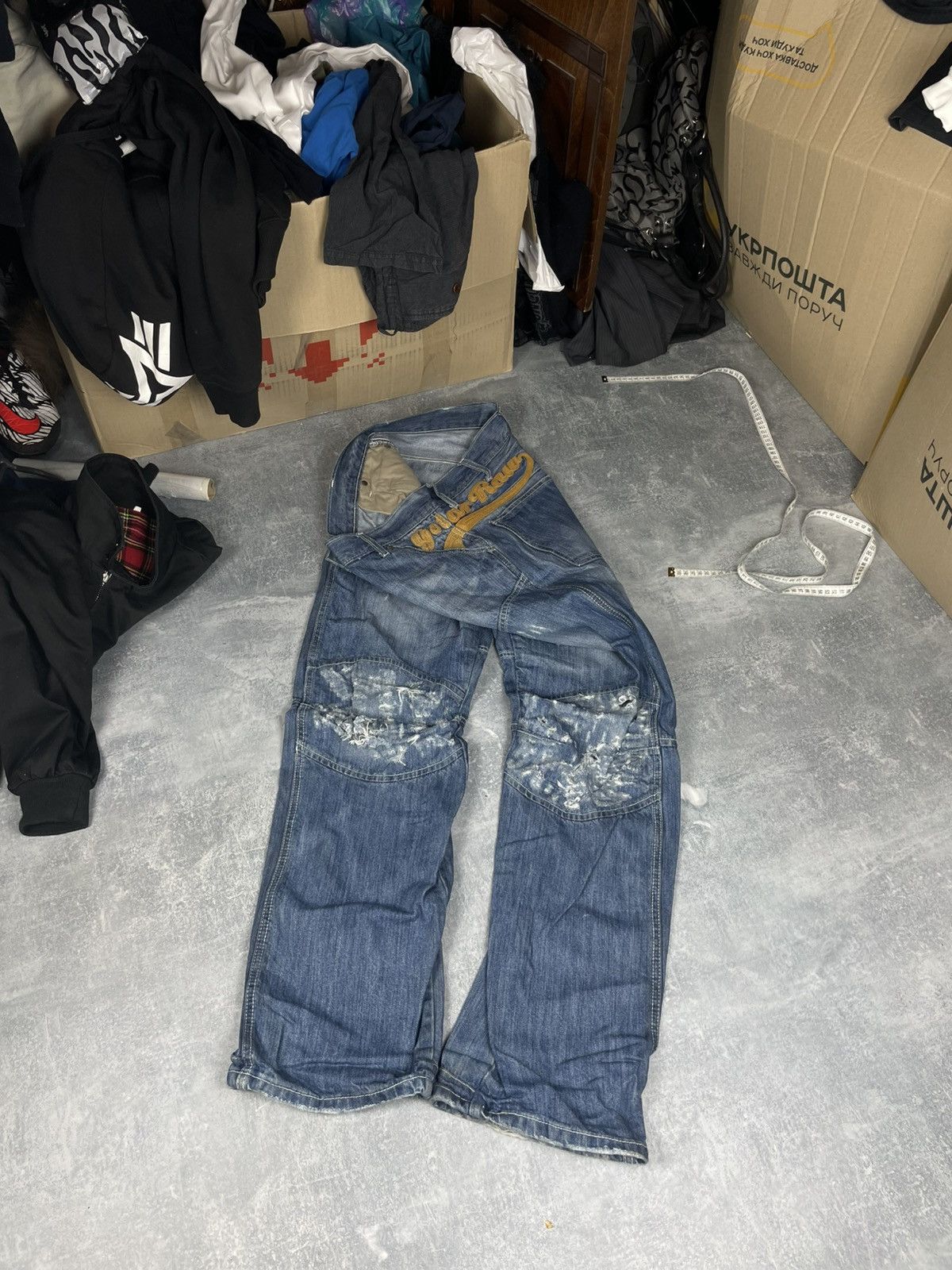 G-Star Vintage baggy big logo G Star Raw Elwood carter embro jeans Size US 32 / EU 48 - 1 Thumbnail