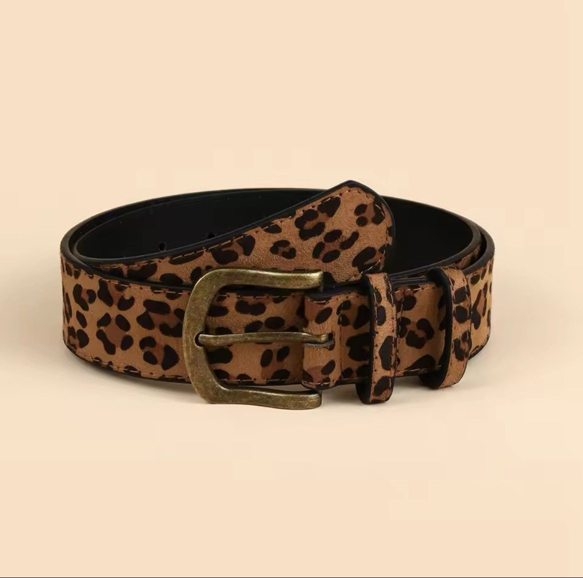 Japanese Brand 2000s leopard cheetah print belt Size 32 - 6 Thumbnail