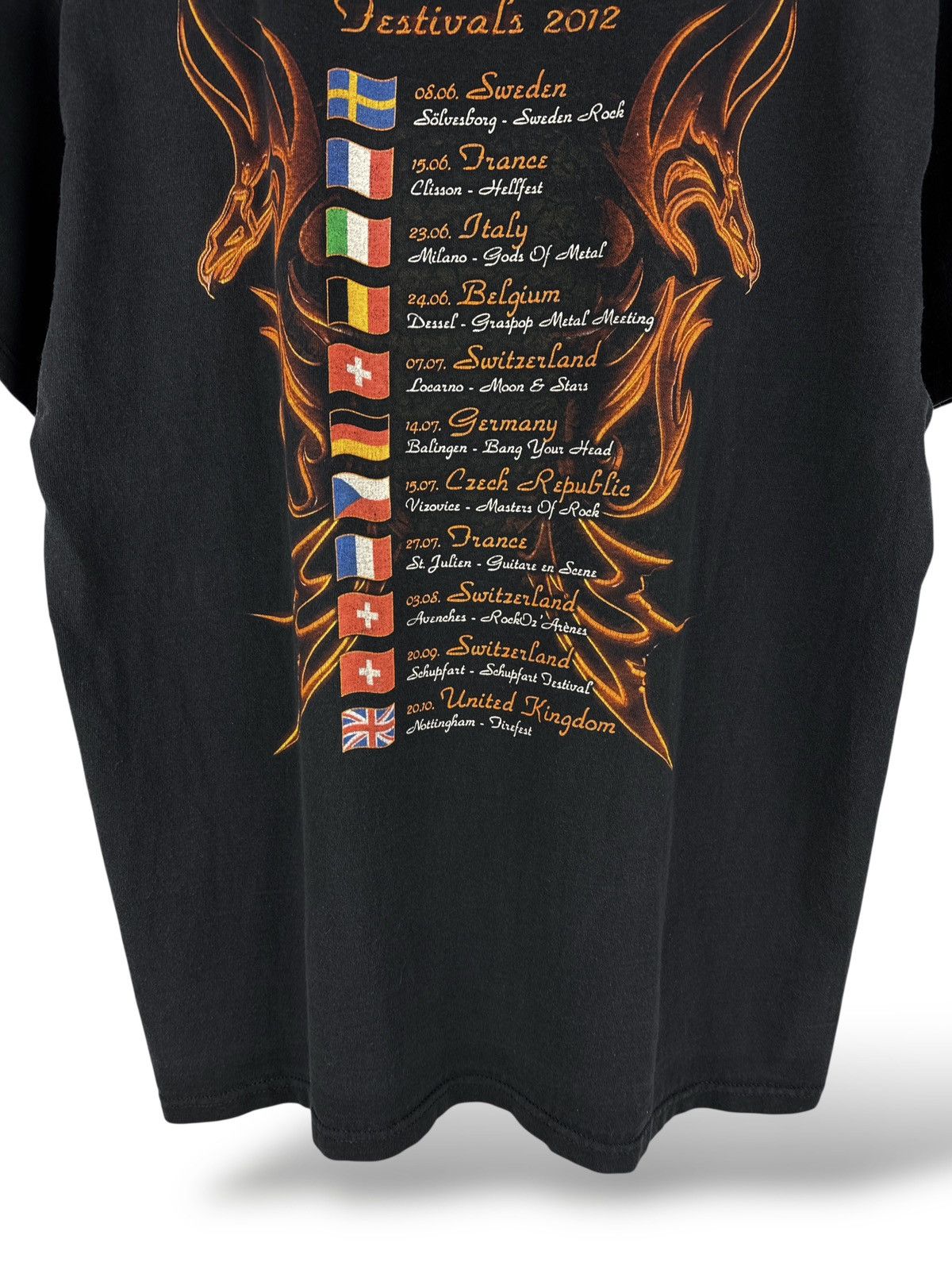 Band Tees Vintage 2012 Gotthard Firebirth Tour T-Shirt Rock Band Tee Size US L / EU 52-54 / 3 - 11 Thumbnail