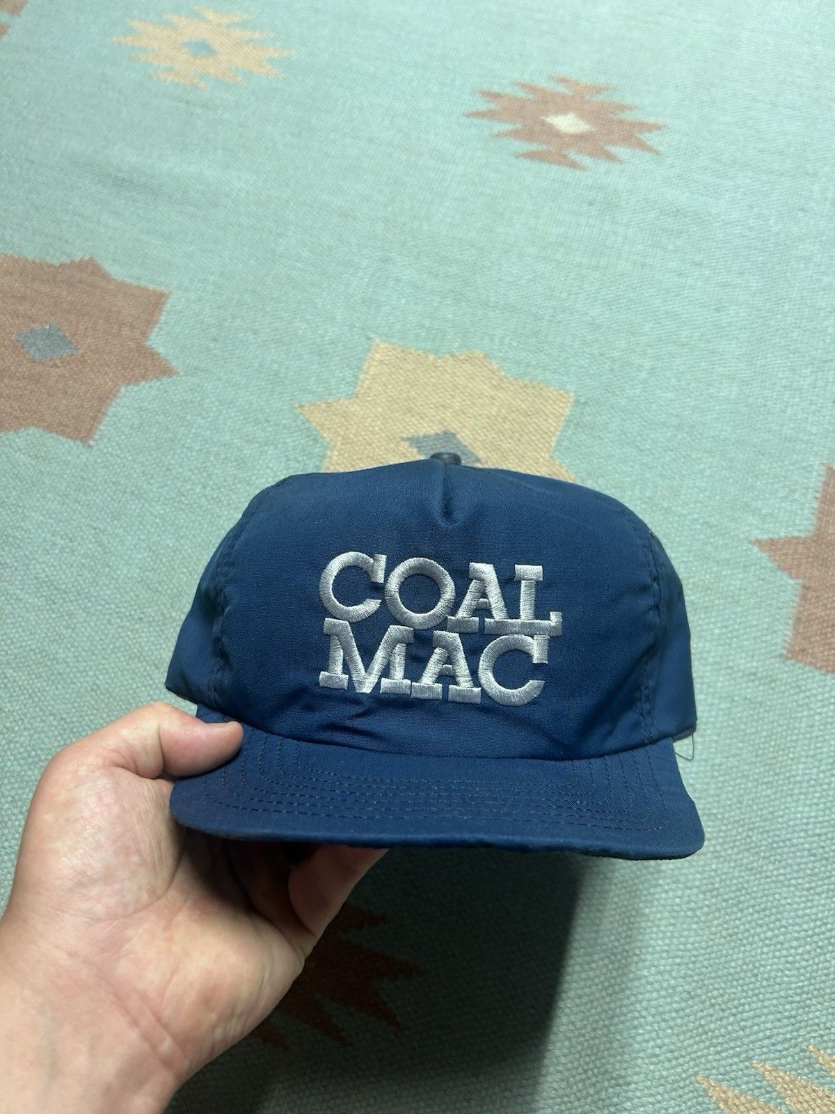 Vintage Vtg 80s SnapBack hat Coal Mac navy USA embroidered SnapBack Size ONE SIZE - 2 Thumbnail