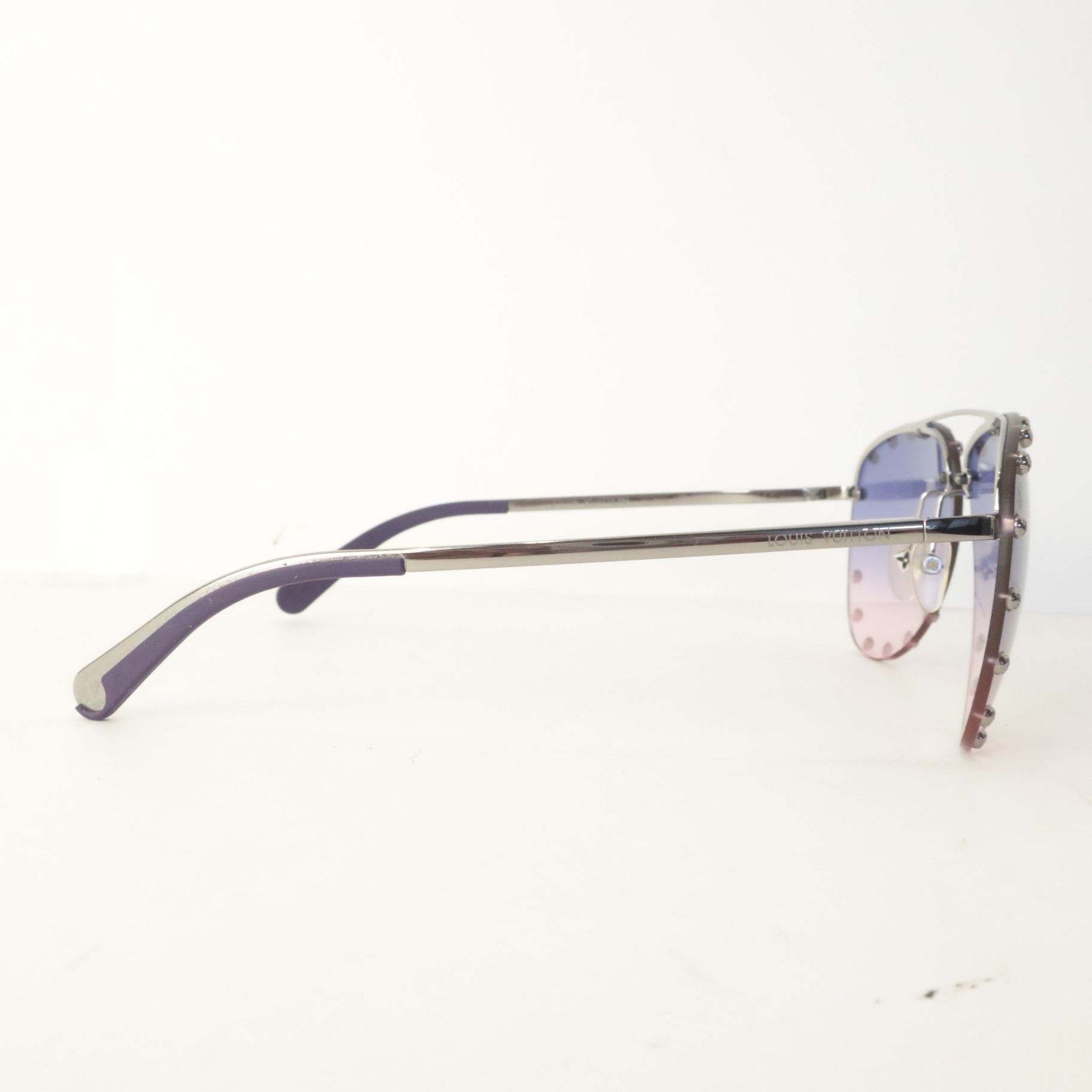 Louis Vuitton Louis Vuitton Pink Violet Party Sunglasses Size ONE SIZE - 4 Thumbnail
