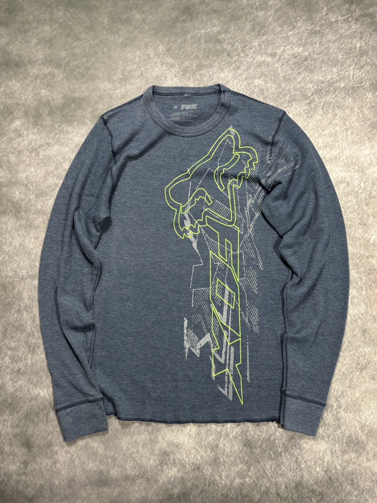 Fox Racing Fox Racing Longsleeve Thermal Shirt 2010s 2000s Y2K Vintage Size US S / EU 44-46 / 1 - 1 Thumbnail