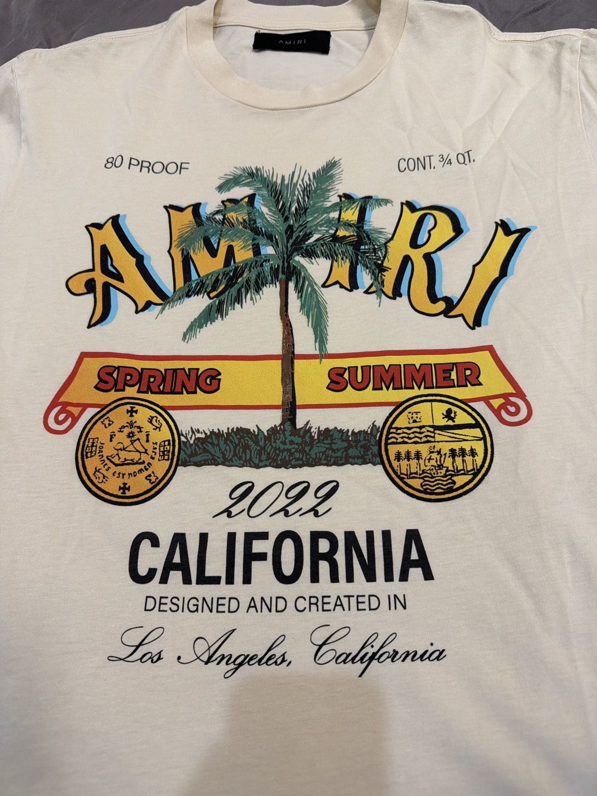 Amiri Amiri Rum Label Tee Size US L / EU 52-54 / 3 - 3 Thumbnail