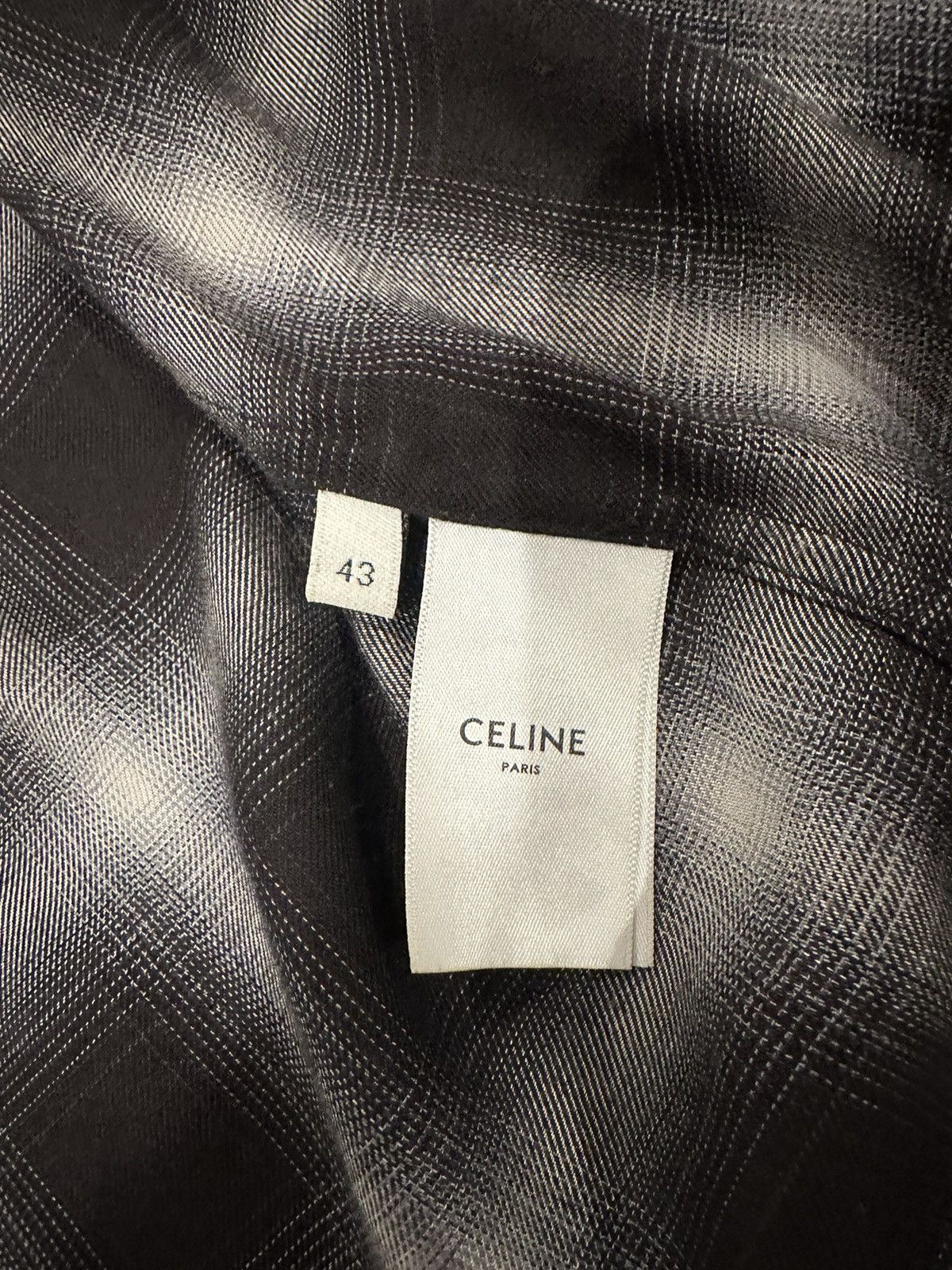 Celine Oversized Celine Checkered Flannel Size US XL / EU 56 / 4 - 8 Thumbnail