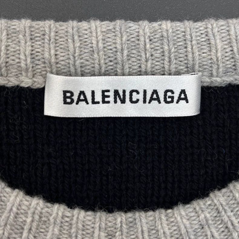 Balenciaga Balenciaga Grey Bullet Curtain Sweater-2506 Size US XS / EU 42 / 0 - 5 Thumbnail