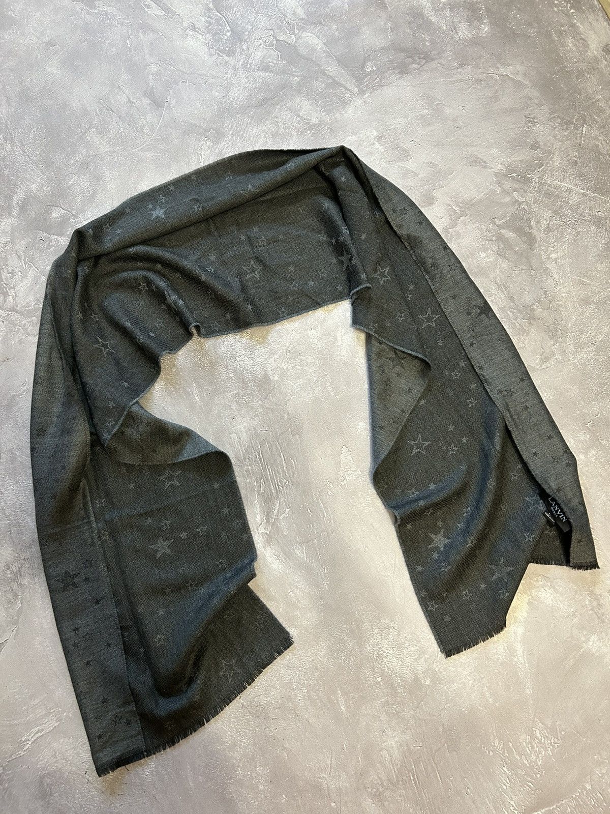 Lanvin Lanvin 100% Wool Stars Big Scarf 200x37cm Size ONE SIZE - 2 Thumbnail