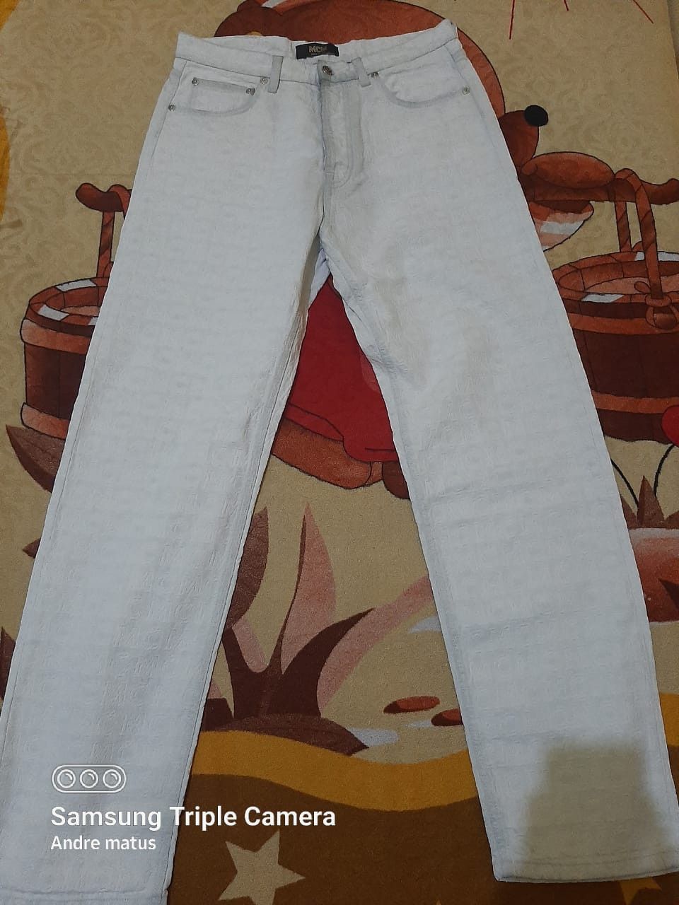 MCM MCM monogram white denim Size US 34 / EU 50 - 2 Thumbnail
