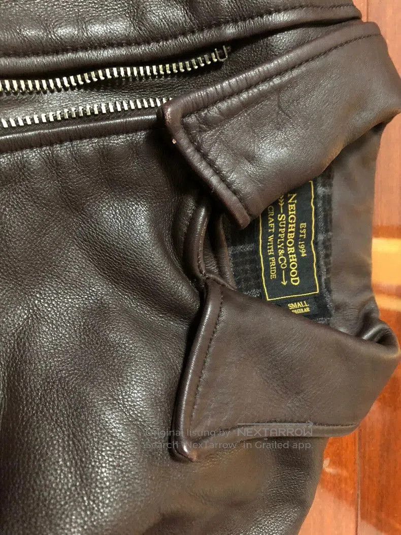 Neighborhood Neighborhood Nevada Brown Leather Jacket. Size US S / EU 44-46 / 1 - 9 Thumbnail