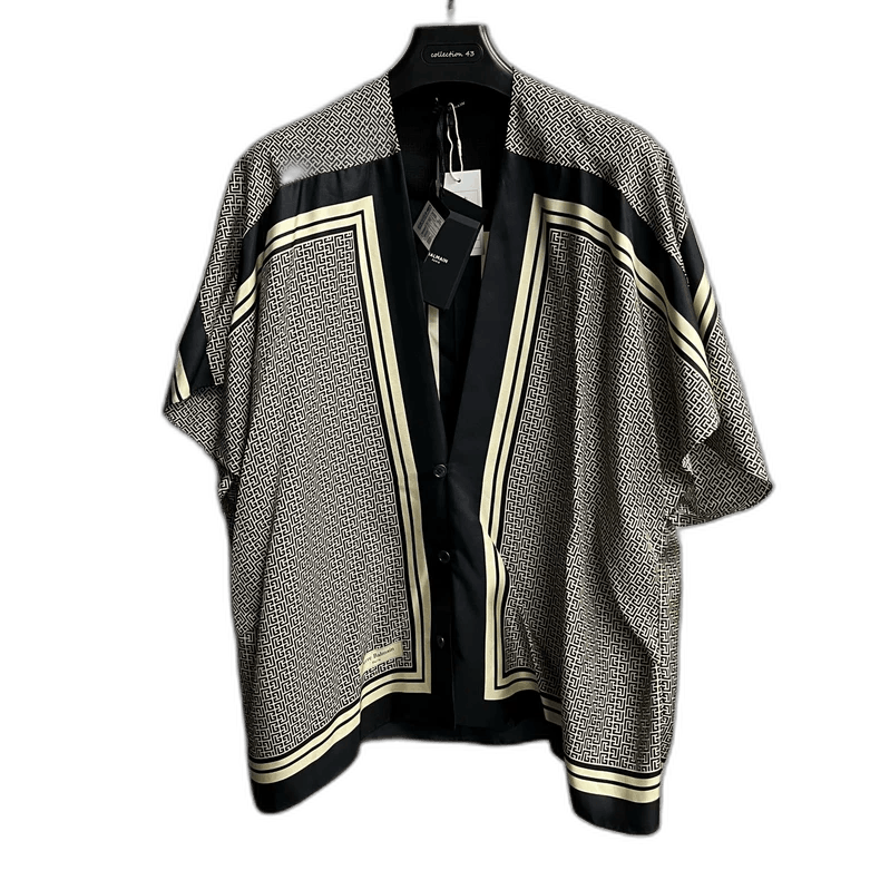 Balmain Balmain Black and White Logo Print Jacket Size US M / EU 48-50 / 2 - 1 Thumbnail