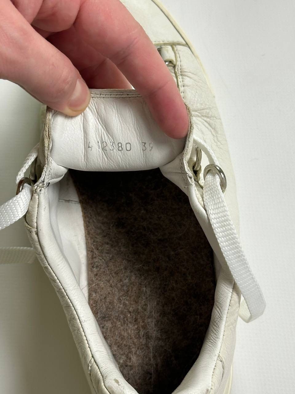 Balenciaga Balenciaga Arena Cracked Opium Leather Opium White Shoes Size US 7.5 / EU 40-41 - 10 Thumbnail