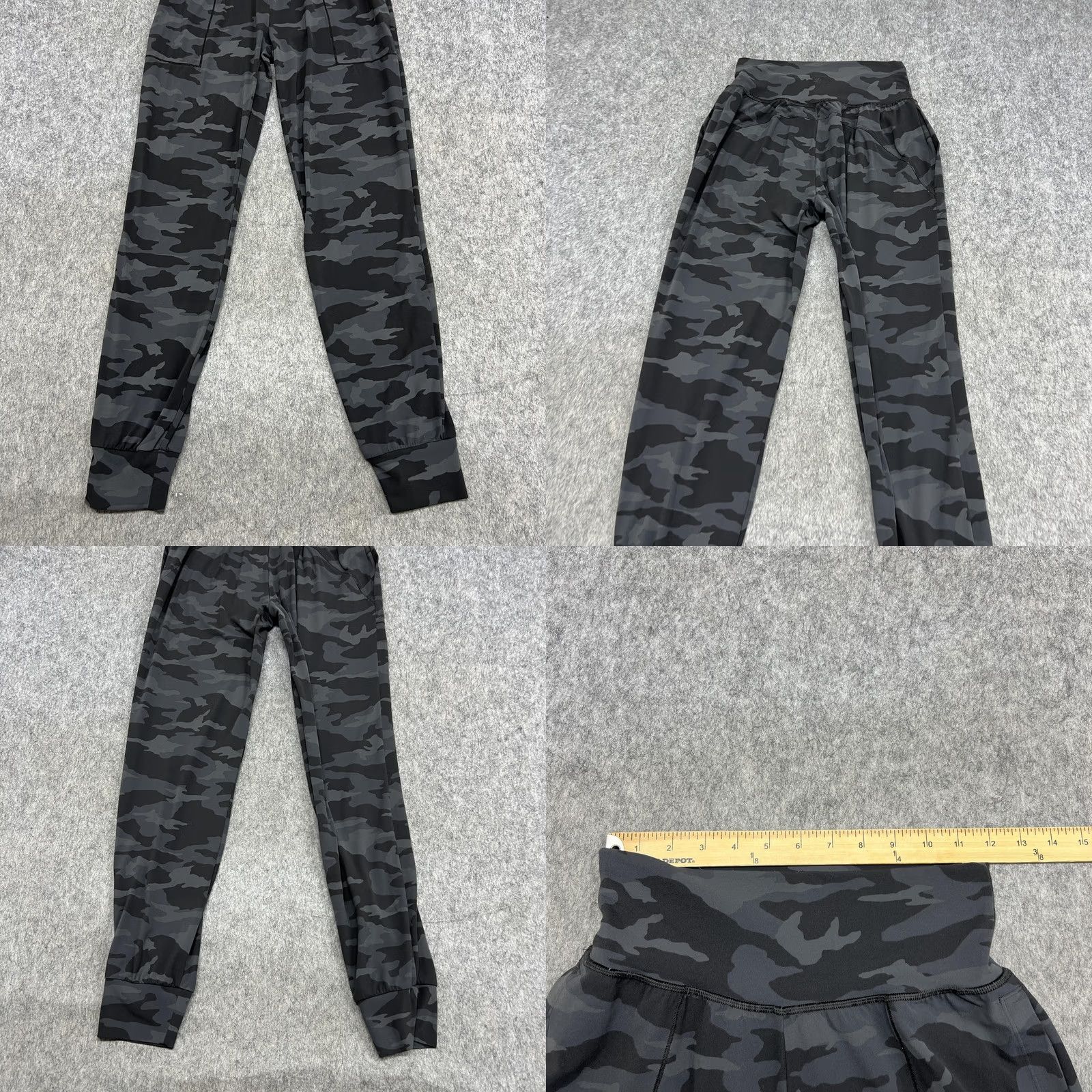 Athleta Athleta Womens XST Black Camo Salutation Jogger Tall Yoga Gym Workout Size 26" / US 2 / IT 38 - 8 Thumbnail