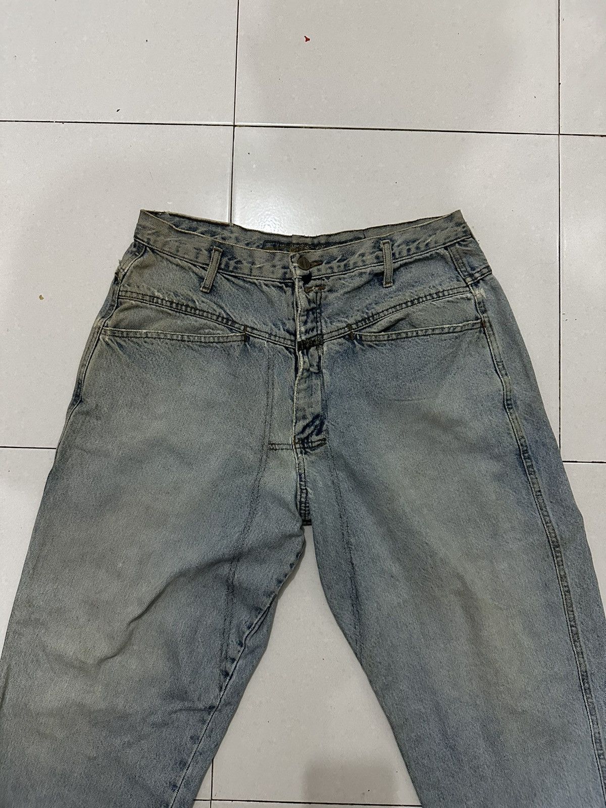 Marithe + Francois Girbaud 80’s Distress Marithe Francois Girbaud Closed Design Jeans Size US 30 / EU 46 - 3 Thumbnail