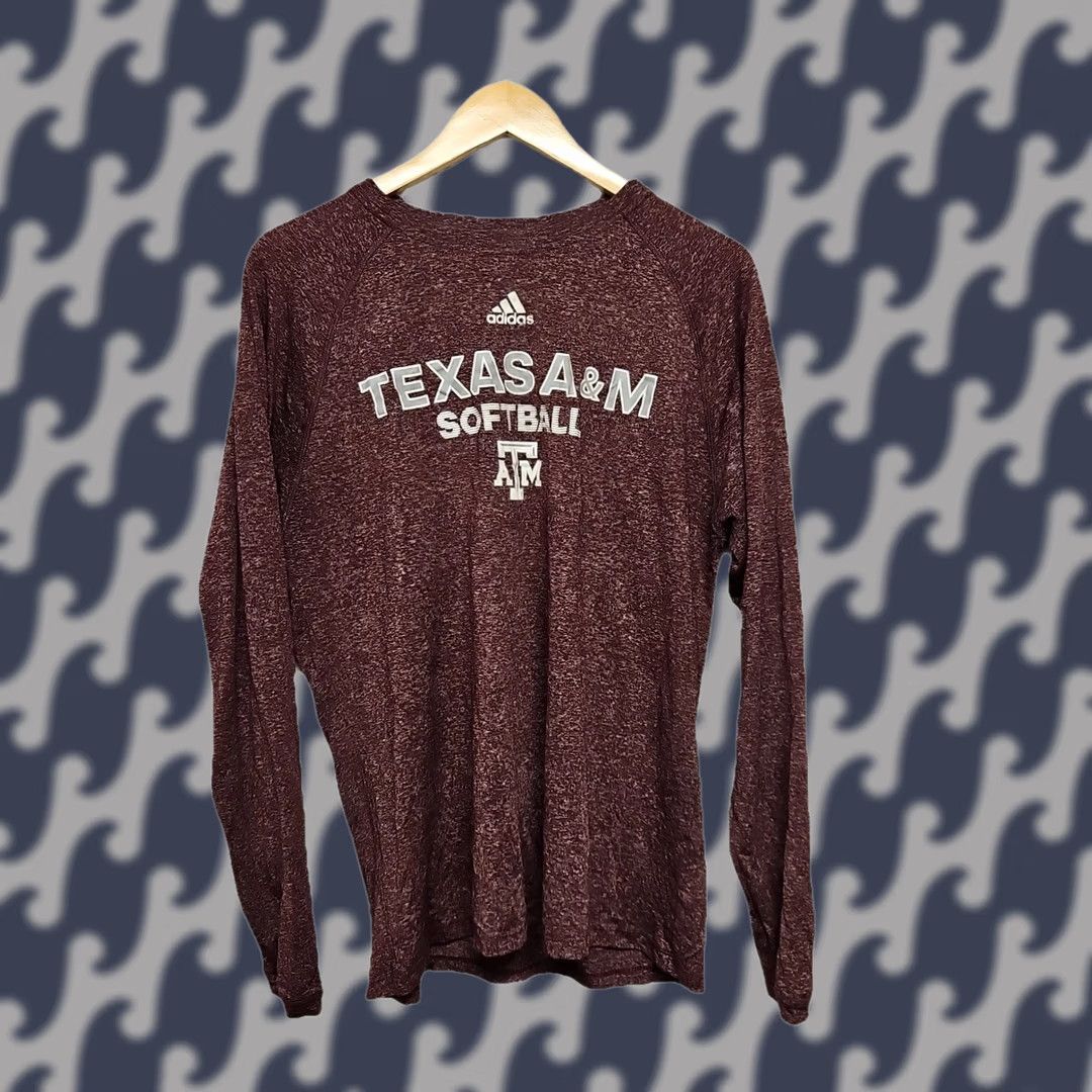 Adidas Adidas Texas A&M Aggies Softball Long Sleeve Shirt Women’s Small Climalite Size S / US 4 / IT 40 - 1 Thumbnail