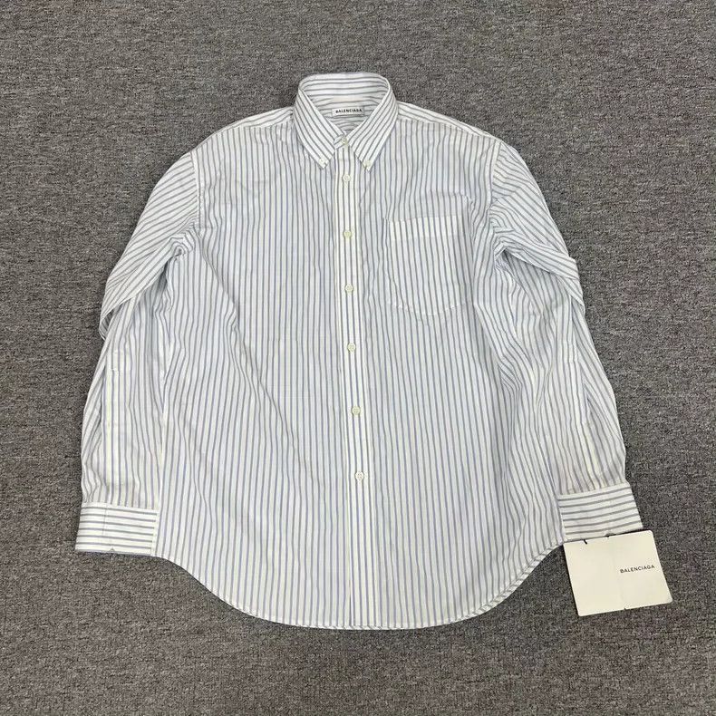 Balenciaga Balenciaga Striped Cape Shirt - dmc Size US XS / EU 42 / 0 - 1 Thumbnail