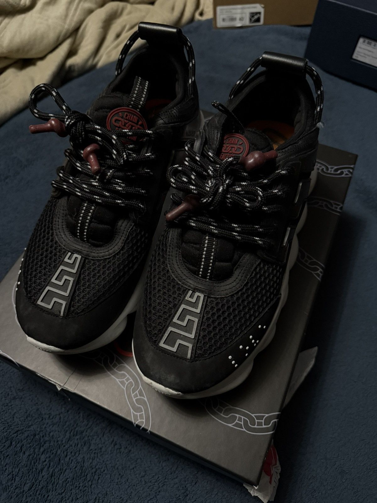 Versace Versace chain reaction sneakers Size US 9 / EU 42 - 2 Thumbnail