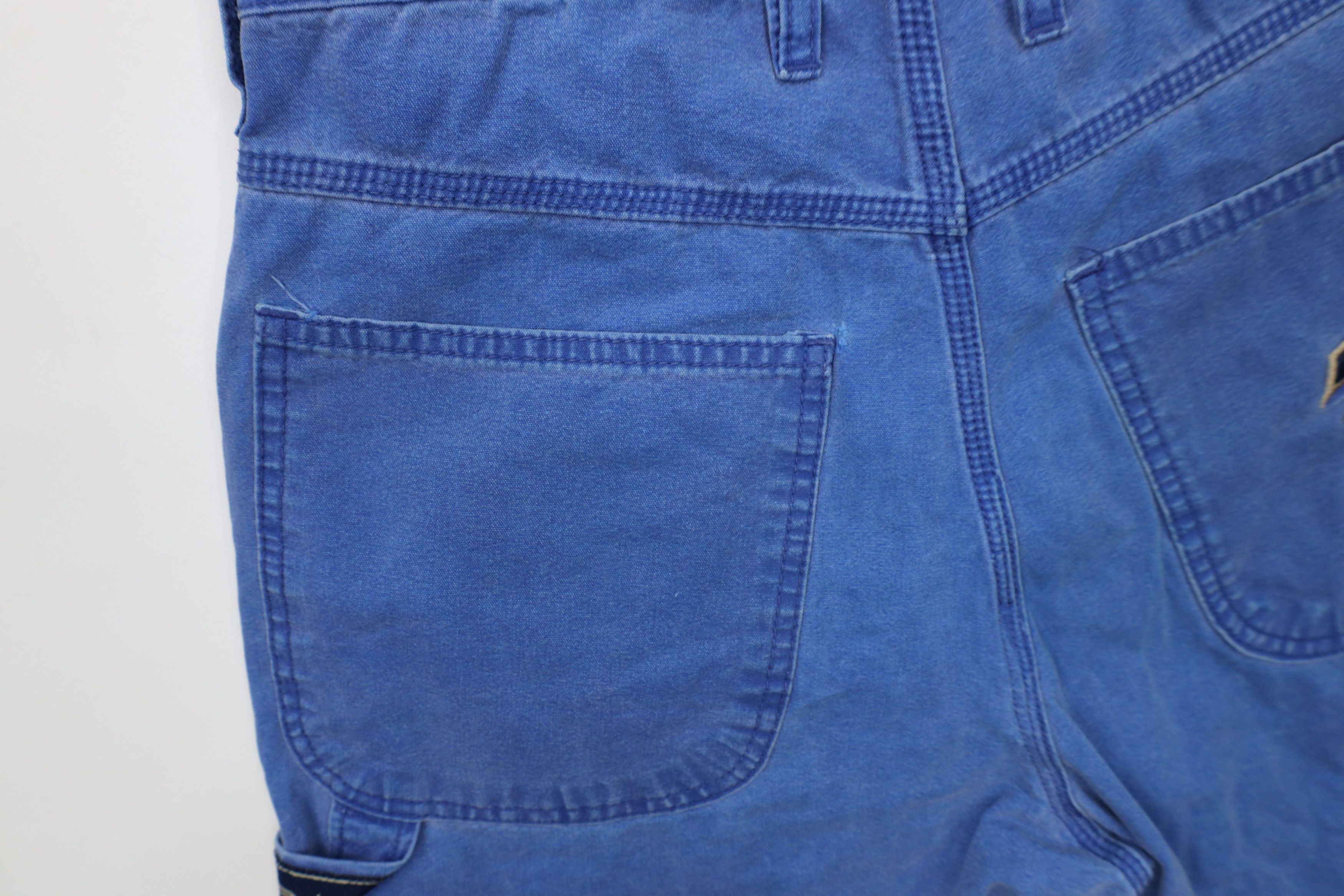 Vintage Vintage 90s Y2K Streetwear Stonewash Baggy Dungaree Shorts Size US 31 - 15 Thumbnail