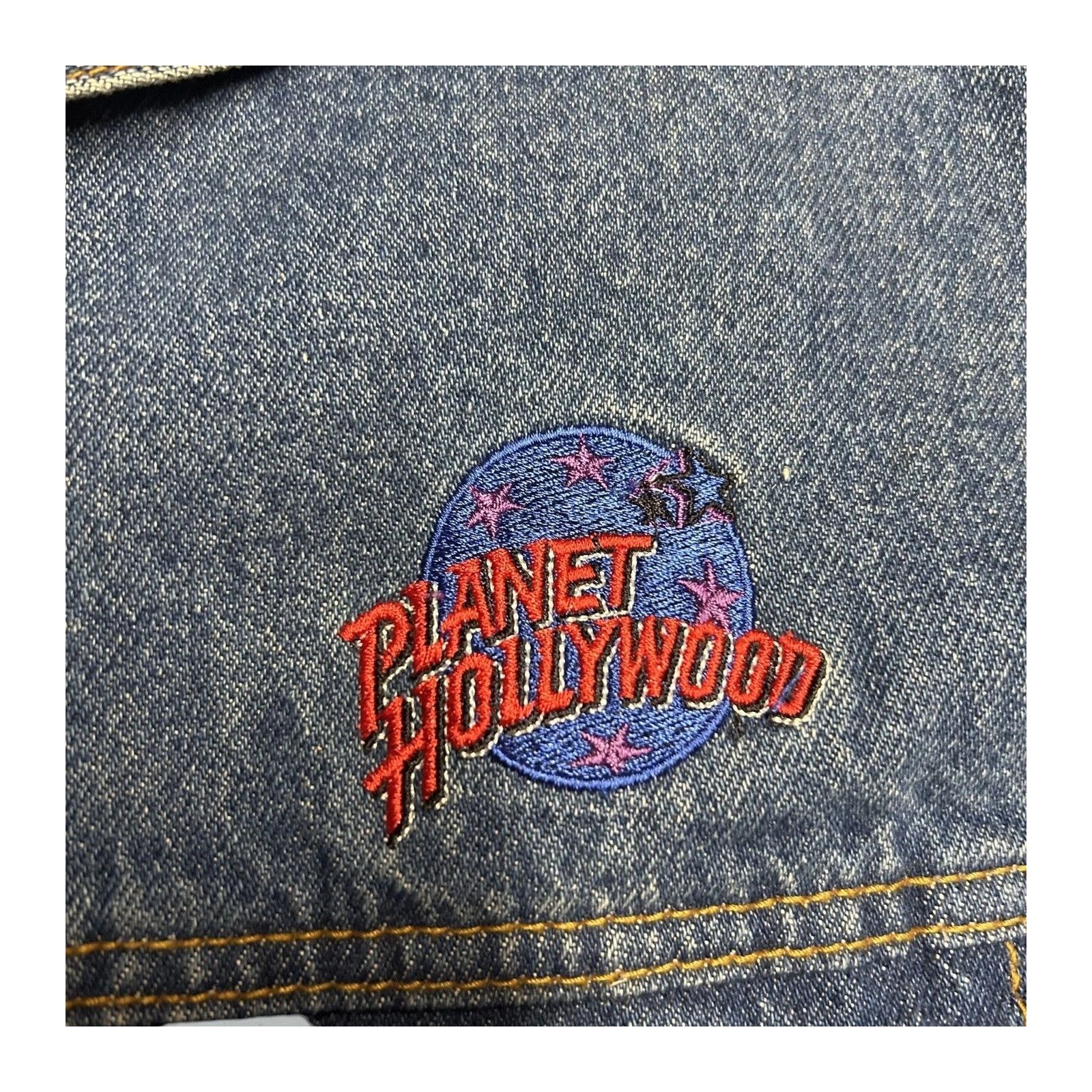 Planet Hollywood Vintage 80'S 90'S Planet Hollywood Las Vegas Blue Denim Jack Size US M / EU 48-50 / 2 - 3 Thumbnail