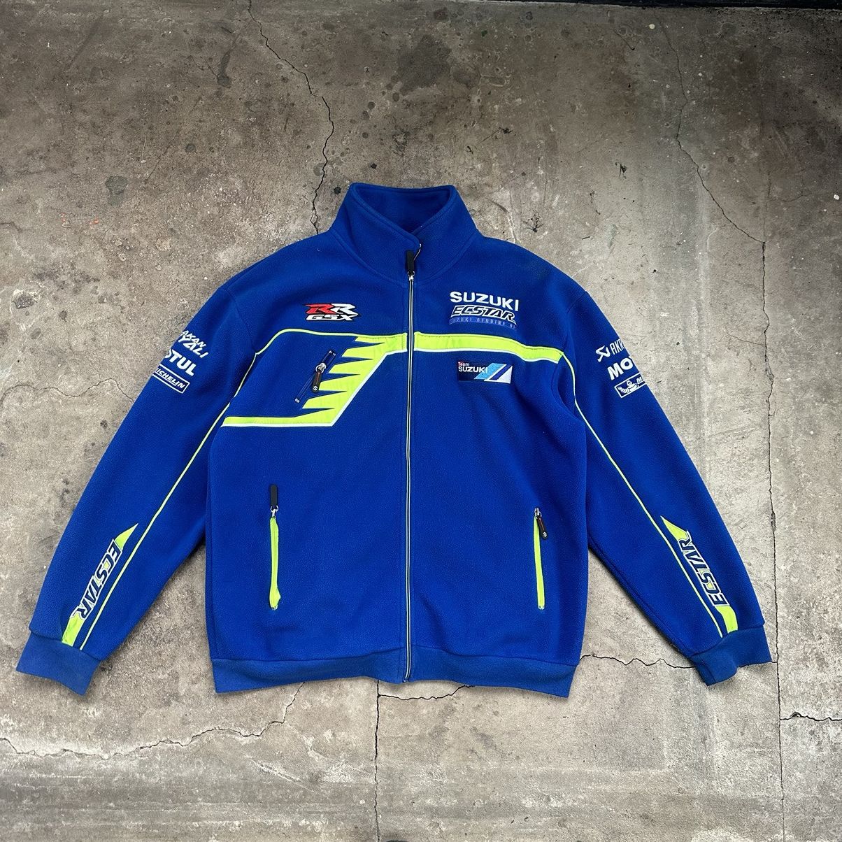 NASCAR Vintage Suzuki Racing Team Japanese Speed Fleece Jacket Size US XL / EU 56 / 4 - 1 Thumbnail