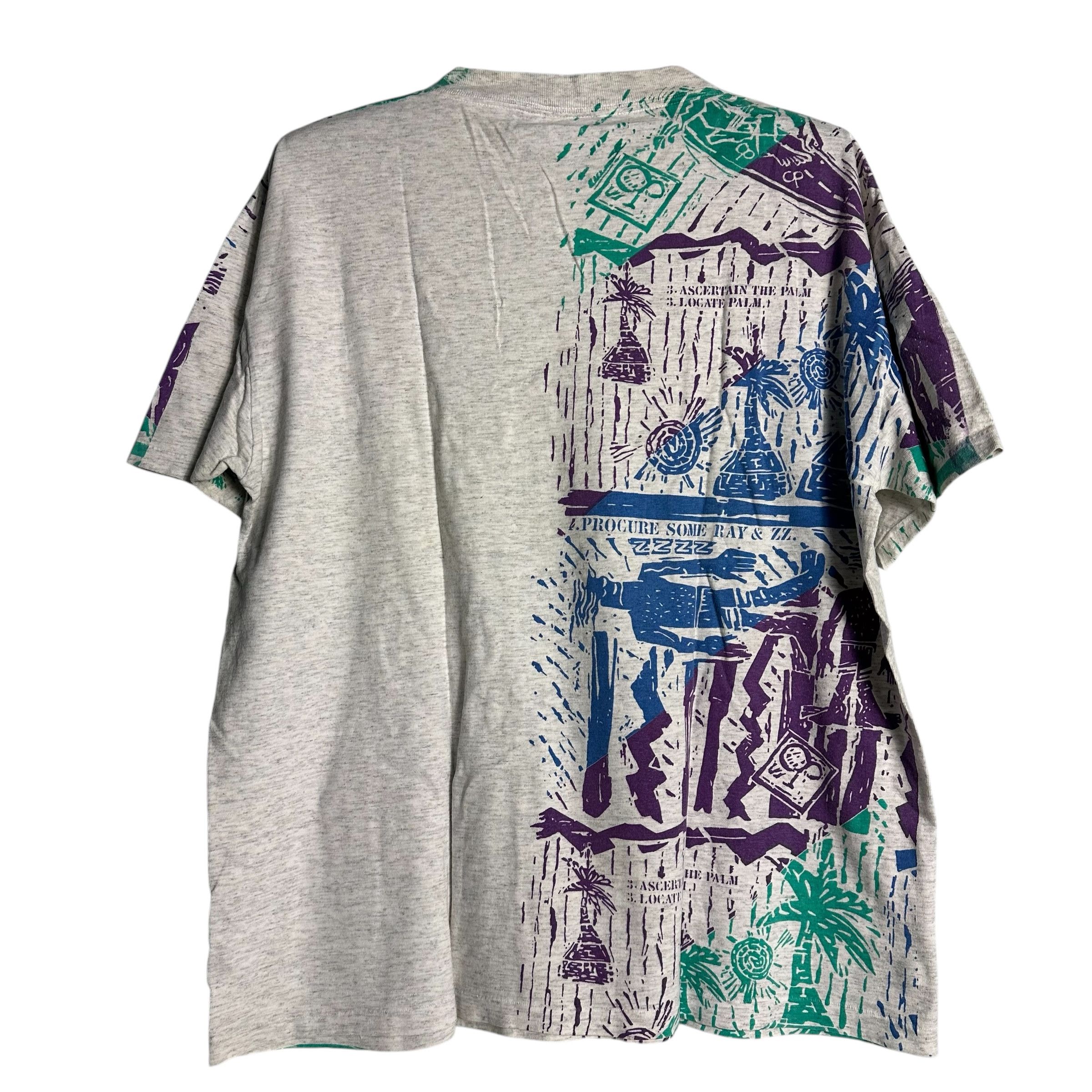 Ocean Pacific 🔥RARE🔥Vintage 90s Ocean Pasific OP All Print T-shirt Size US XL / EU 56 / 4 - 3 Thumbnail