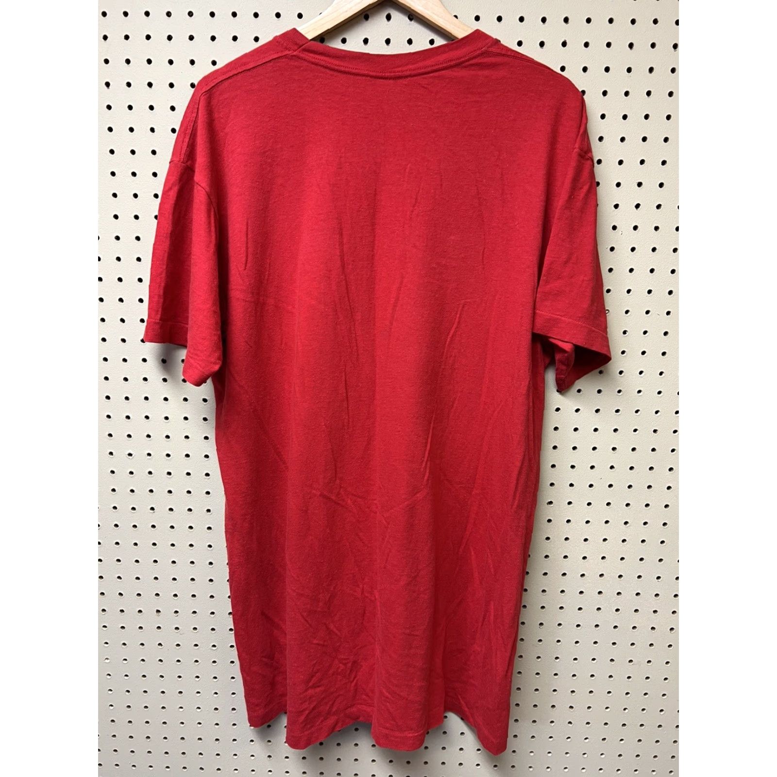 Vintage VINTAGE Women’s Sleep T-shirt Bear Red One Size Short Sleeve Night Cuddle Long Size ONE SIZE - 2 Thumbnail
