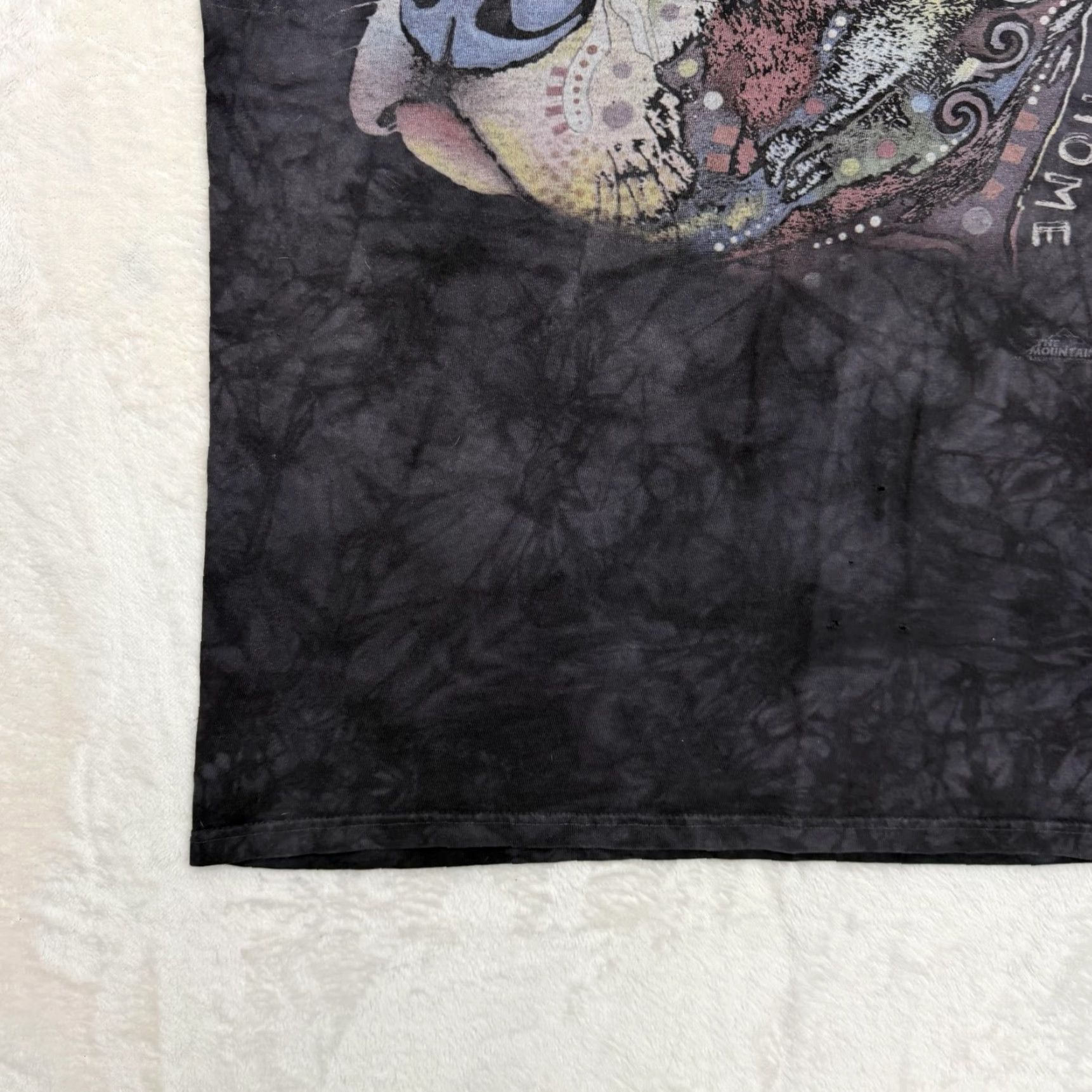 The Mountain VINTAGE The Mountain Shirt Mens XL Black Tie Dye Dog Rescue Graphic In A Perfect World Size US XL / EU 56 / 4 - 6 Thumbnail