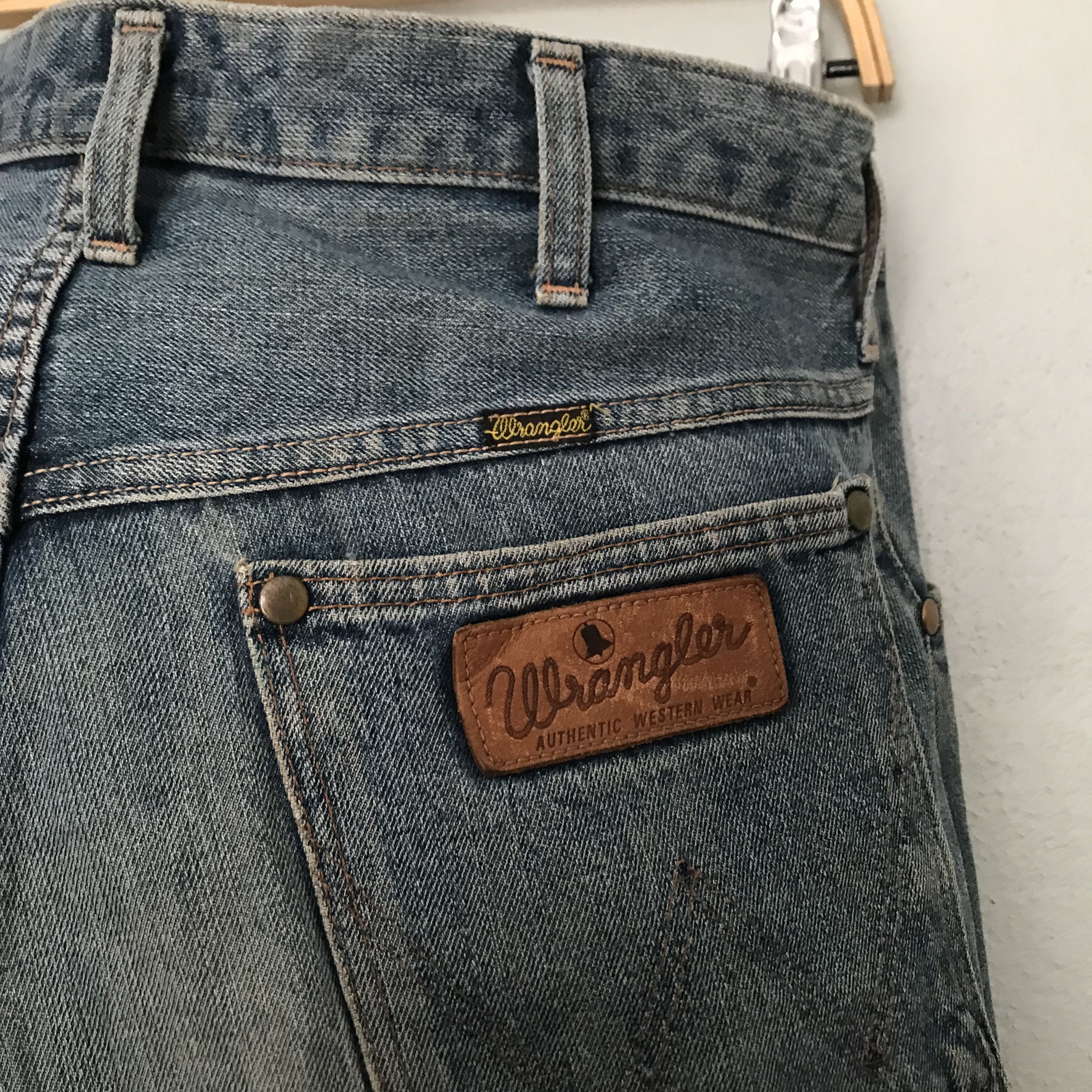 Wrangler Vintage 90s Wrangler Selvedge Jeans High Waist Straight Leg Size US 32 / EU 48 - 10 Thumbnail