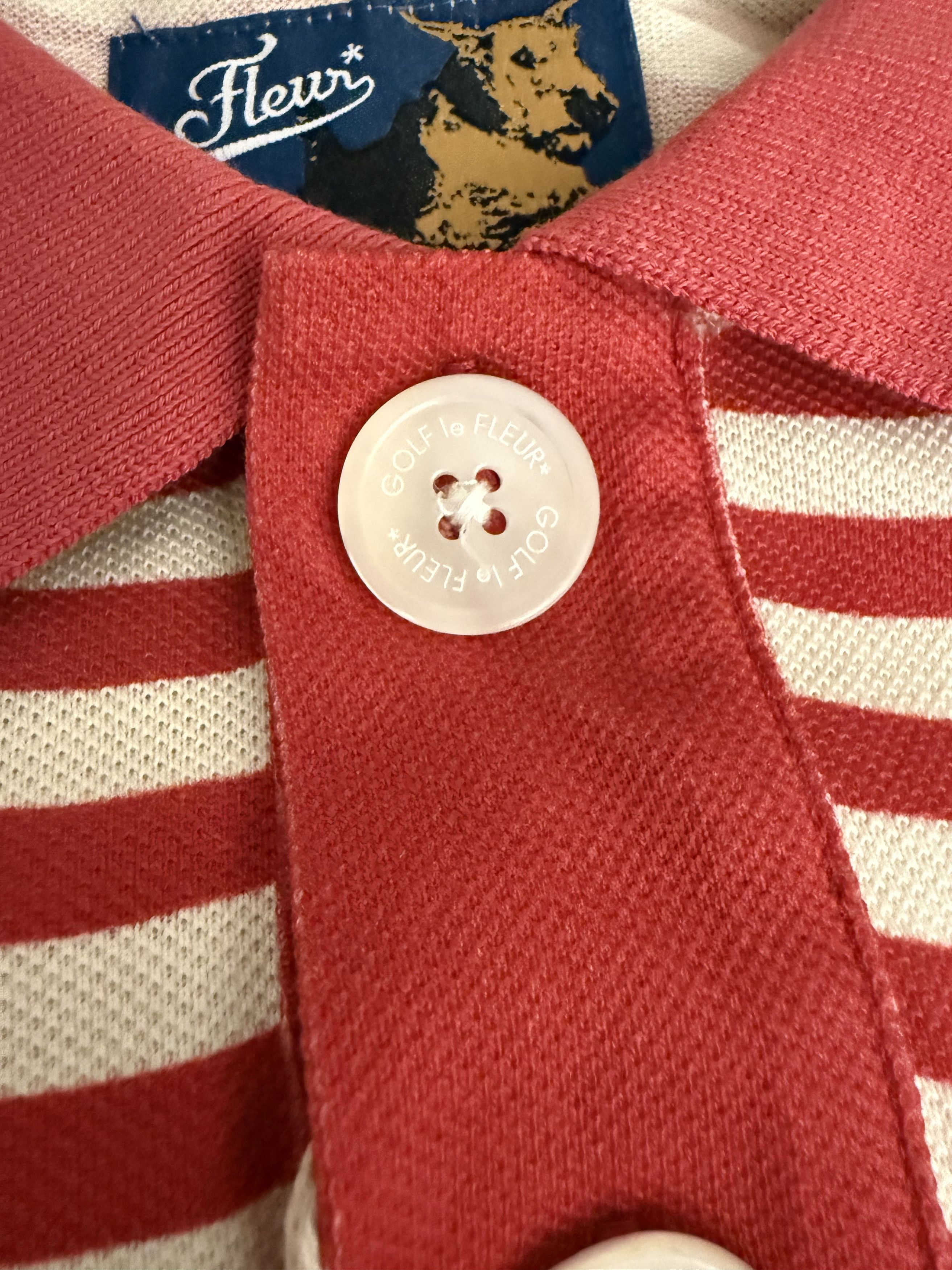 Golf le Fleur Darryl Striped Polo red Size US M / EU 48-50 / 2 - 6 Thumbnail
