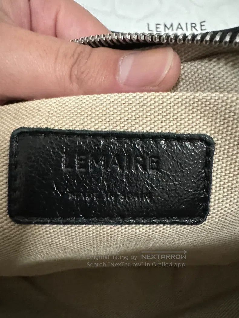 Lemaire LEMAIRE Small Black Lamb Leather Horn Bag Size ONE SIZE - 8 Thumbnail