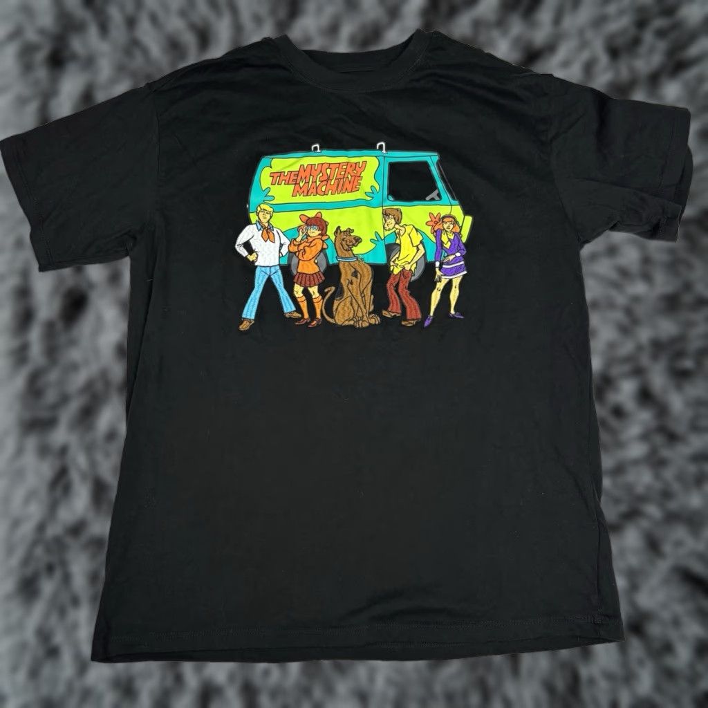 Vintage SCOOBY-DOO Shirt Women’s Medium Black Mystery Machine Embroidered T-Shirt Size M / US 6-8 / IT 42-44 - 1 Thumbnail