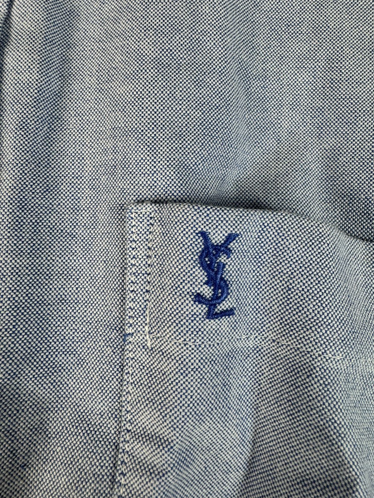 Vintage Vintage YSL Yves Saint Laurent Heavy Shirt Y2K Size US XL / EU 56 / 4 - 4 Thumbnail