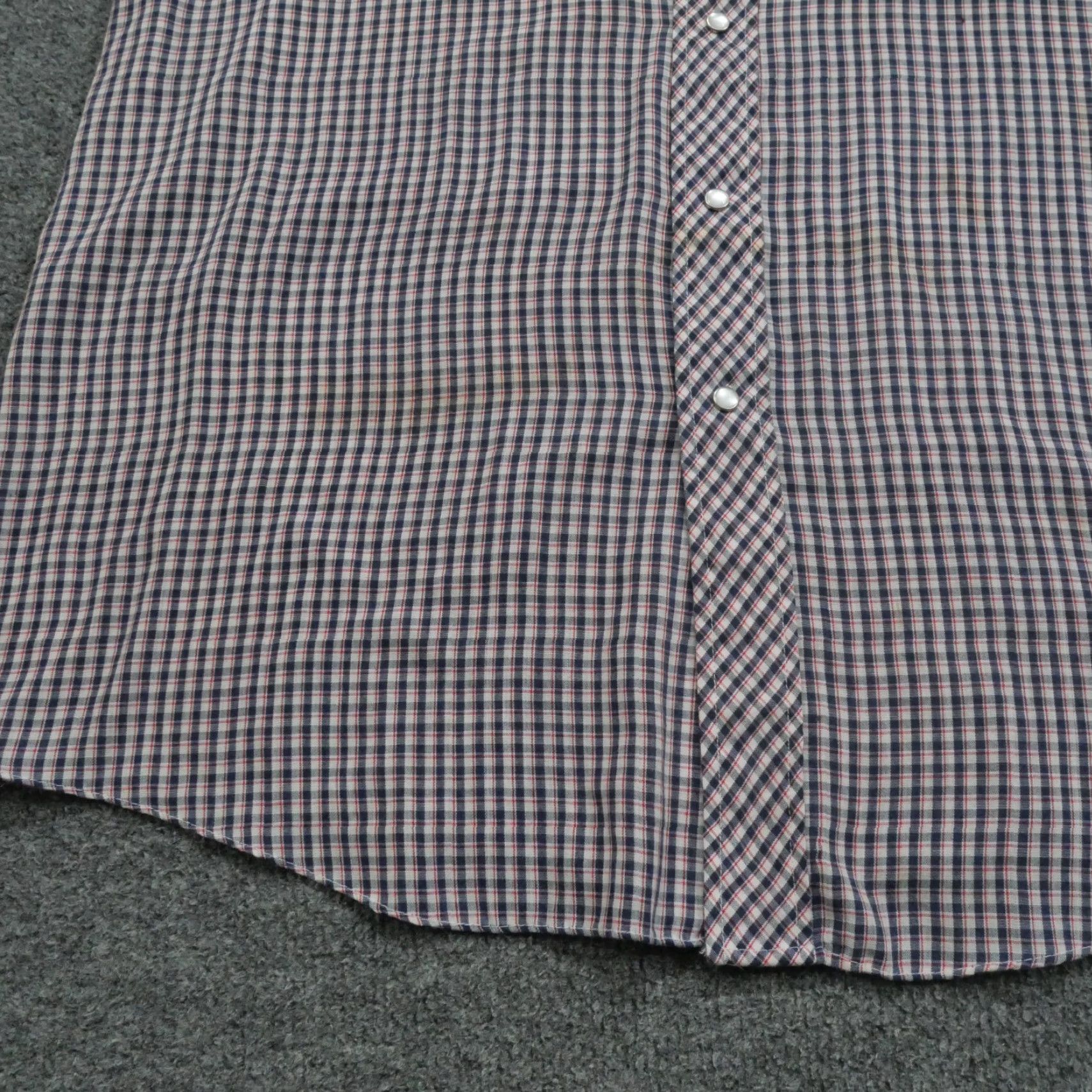 Vintage VINTAGE Van Cort Shirt Mens XL Blue Red Plaid Pearl Snap Western Country 80s Size US L / EU 52-54 / 3 - 5 Thumbnail