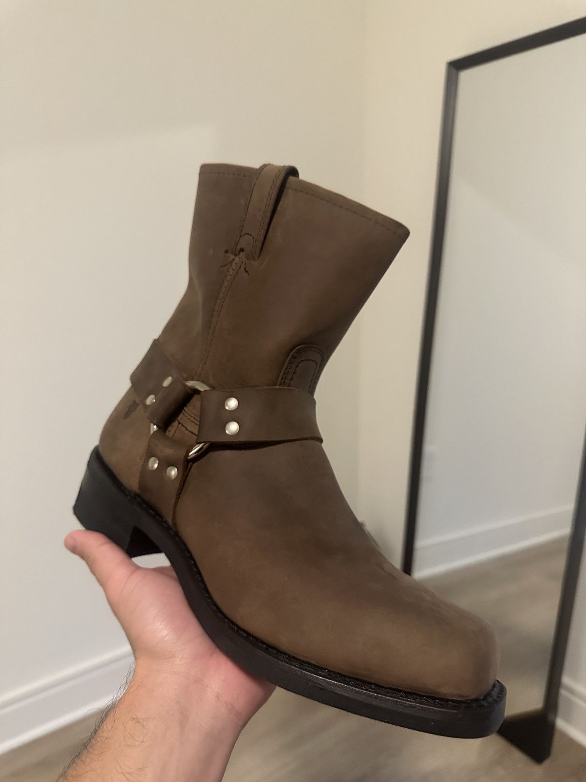 Frye Frye harness boots 8R tan color Size US 10 / EU 43 - 18 Thumbnail