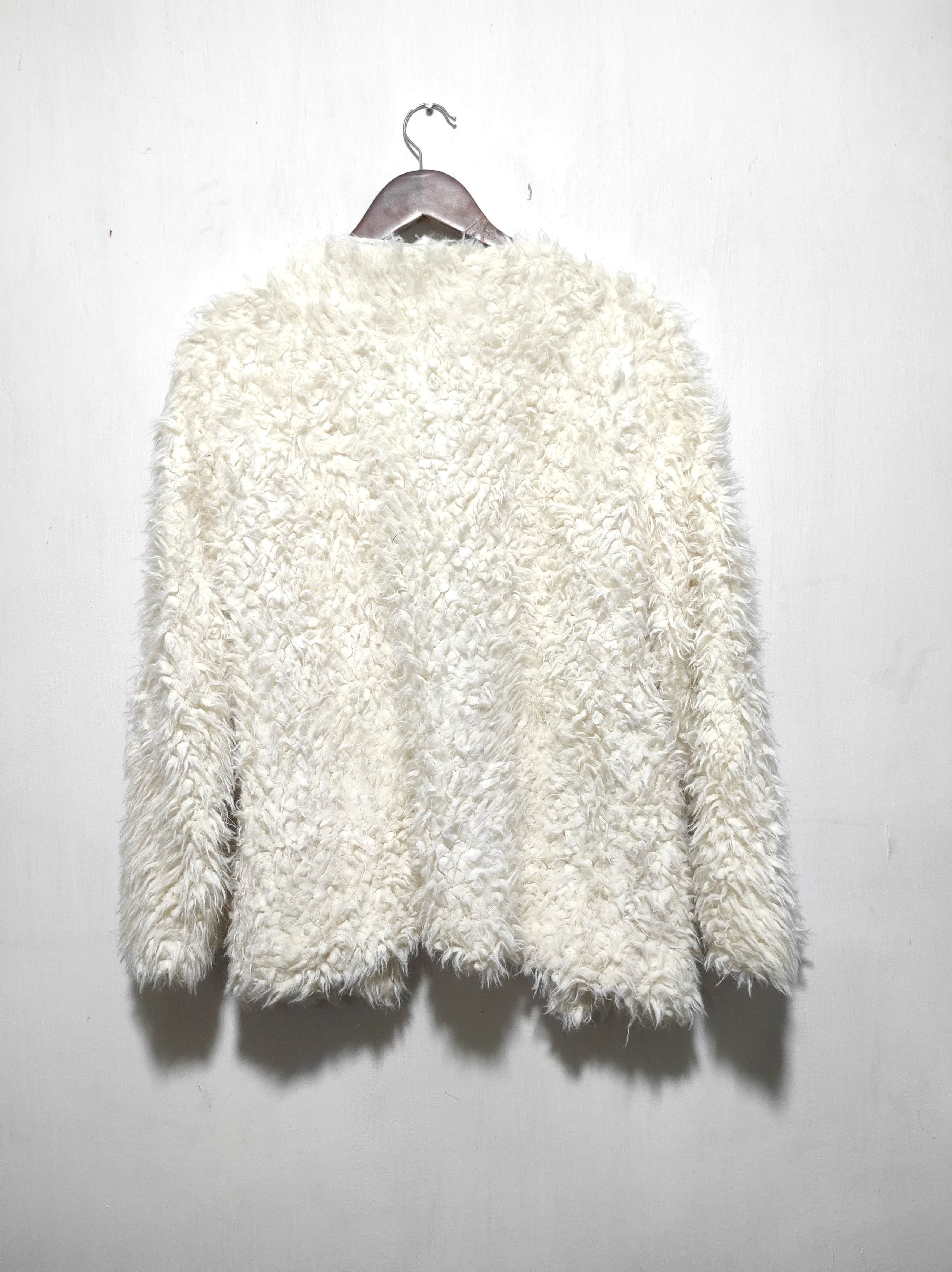 If Six Was Nine Pinky Cardigan Fur Jacket Kurt Cobain Style Size M / US 6-8 / IT 42-44 - 9 Thumbnail