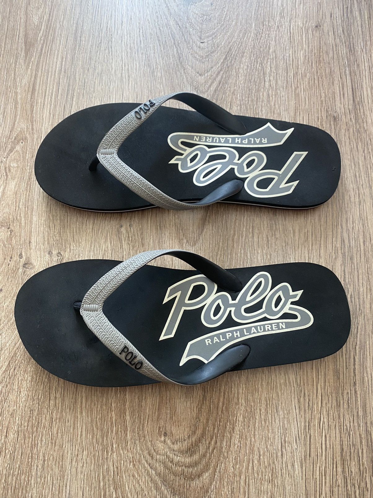 Polo Ralph Lauren ❗️NEW ❗️Polo Ralph Lauren Black big logo flip flops Size US 9.5 / EU 42-43 - 3 Thumbnail