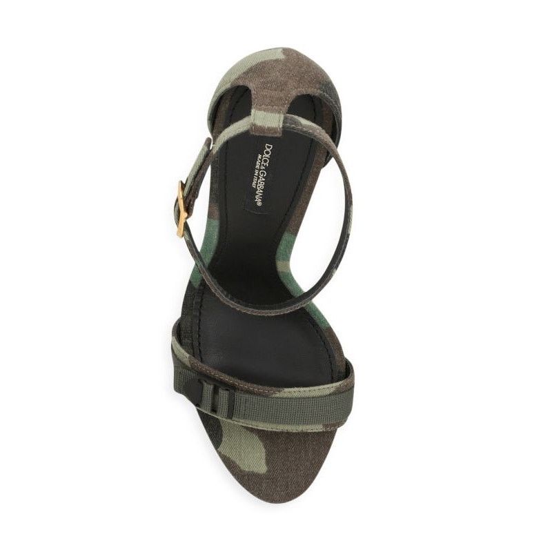 Dolce & Gabbana Dolce&Gabbana Keira Camouflage Sandals sz. 38.5 EU Size US 8.5 / IT 38.5 - 3 Thumbnail