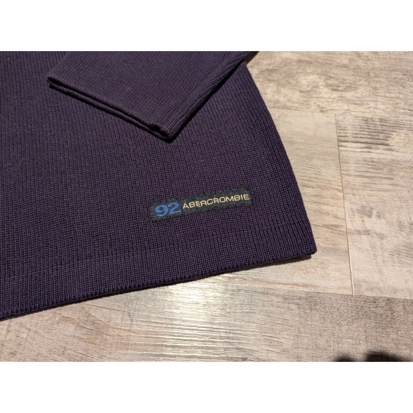 Abercrombie & Fitch VINTAGE Abercrombie & Fitch 90s Heavyweight Striped Sweater Men’s L Blue Pullover Grunge Size US L / EU 52-54 / 3 - 2 Thumbnail